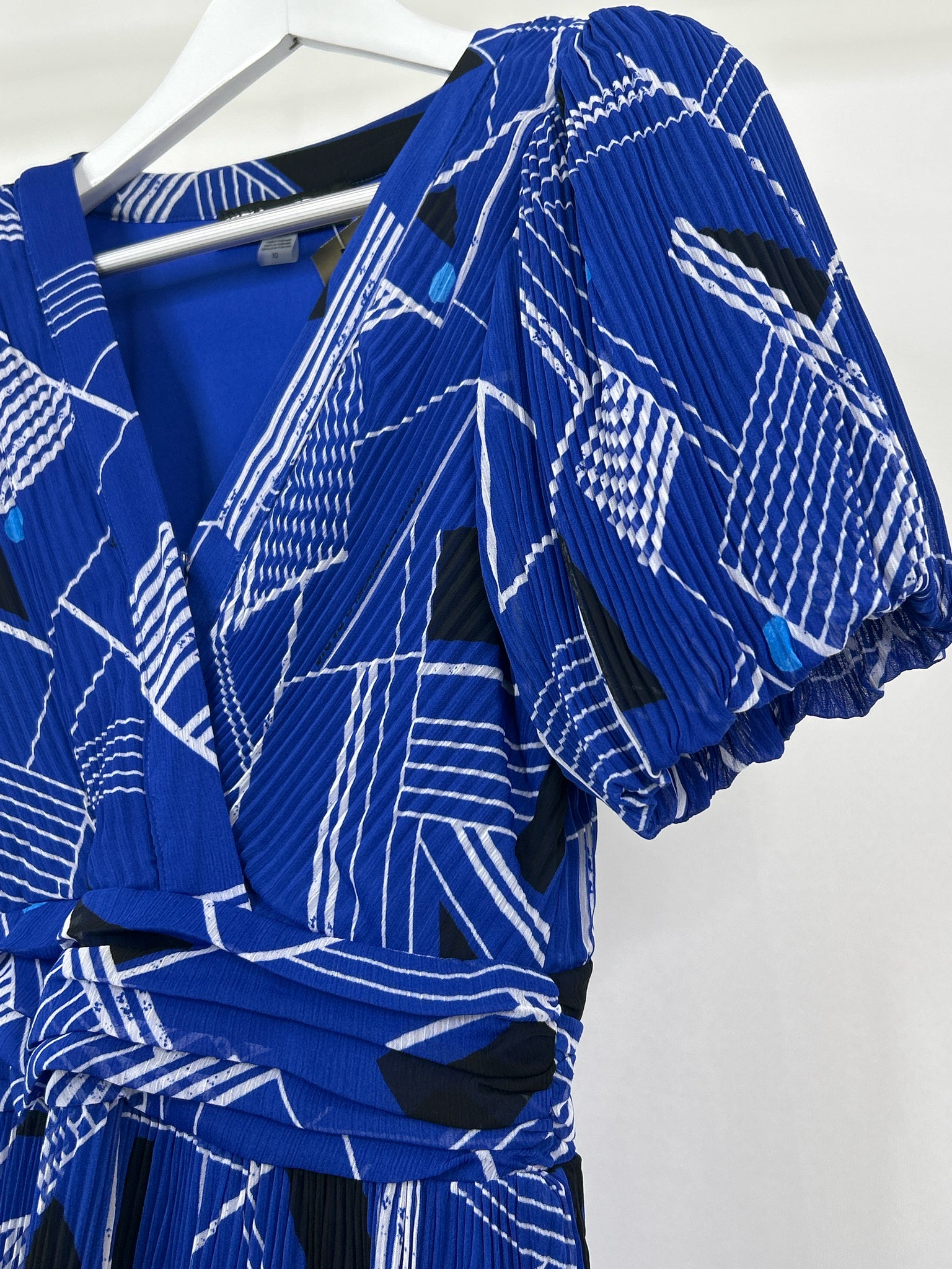 KARL LAGERFELD Size 10 blue and white Women Dress