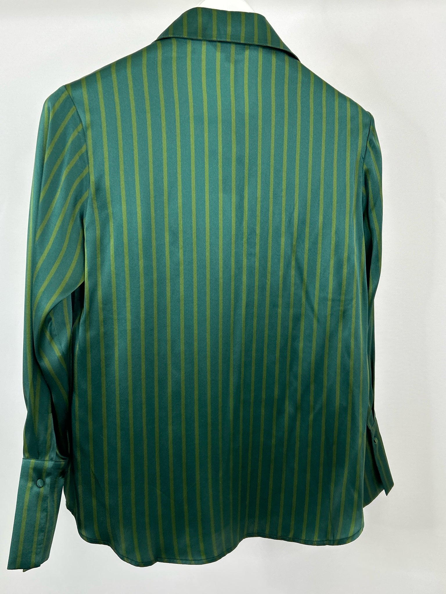 Catherinegee Size S Green Striped Women Top