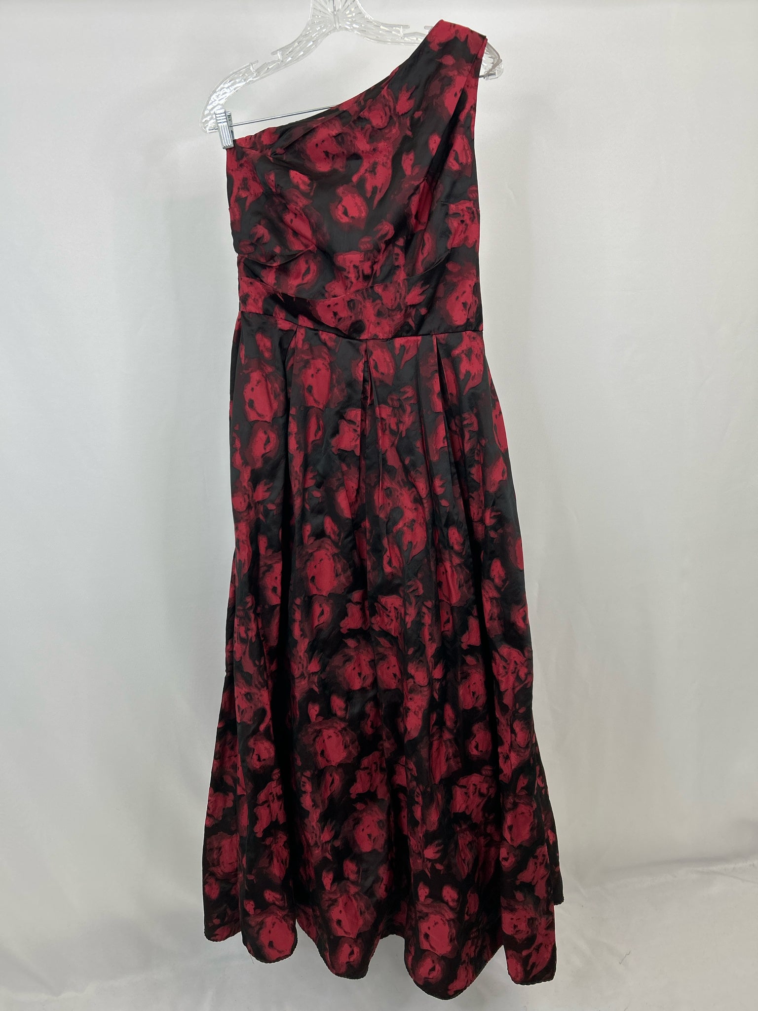 SLATE & WILLOW Size 12 Red and Black Women Dress