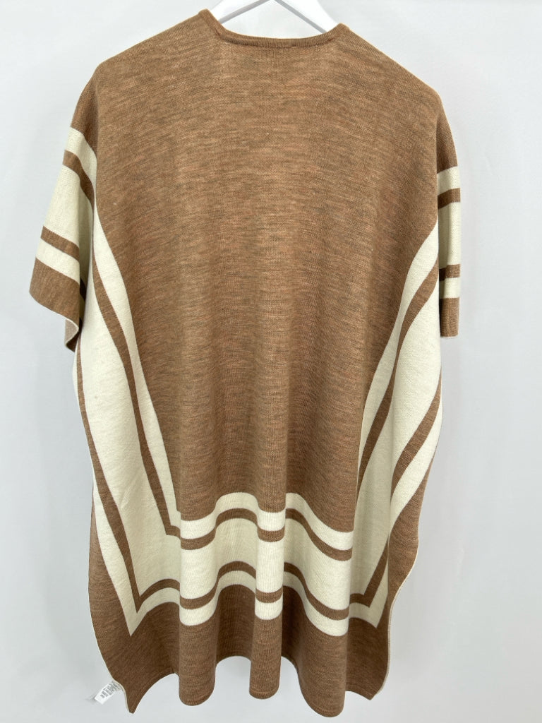 LOFT Women Size M/L Brown Print Cardigan