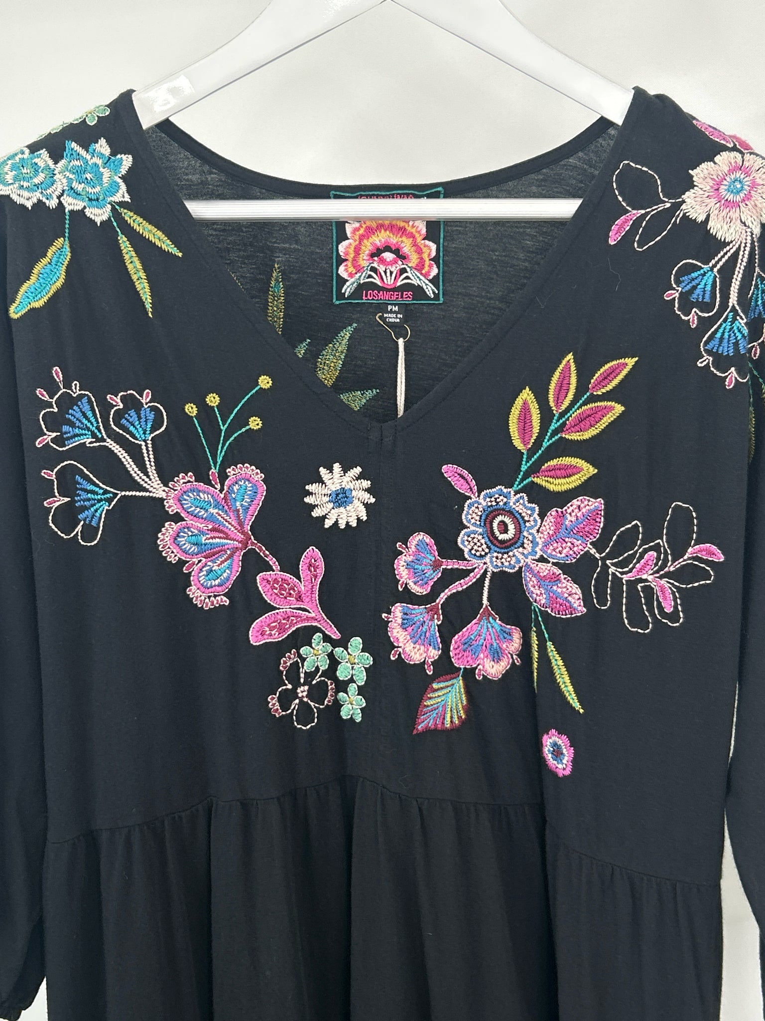 JOHNNY WAS Size PM Black Women Dress NWT