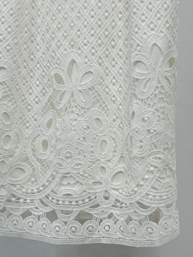 White House Black Market Size 6 Women's White Dress