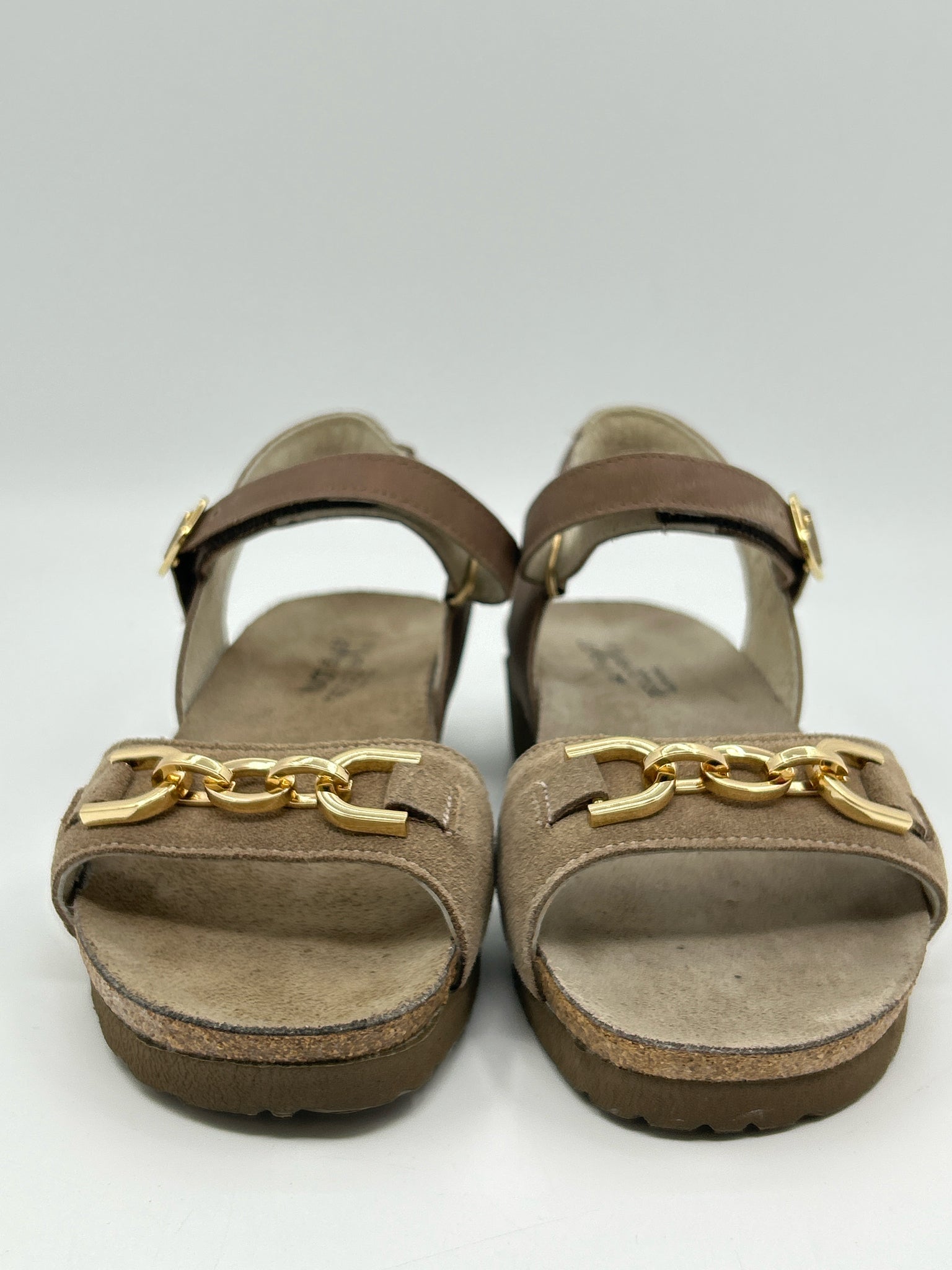 NAOT Size 37/6 Taupe Women Sandal