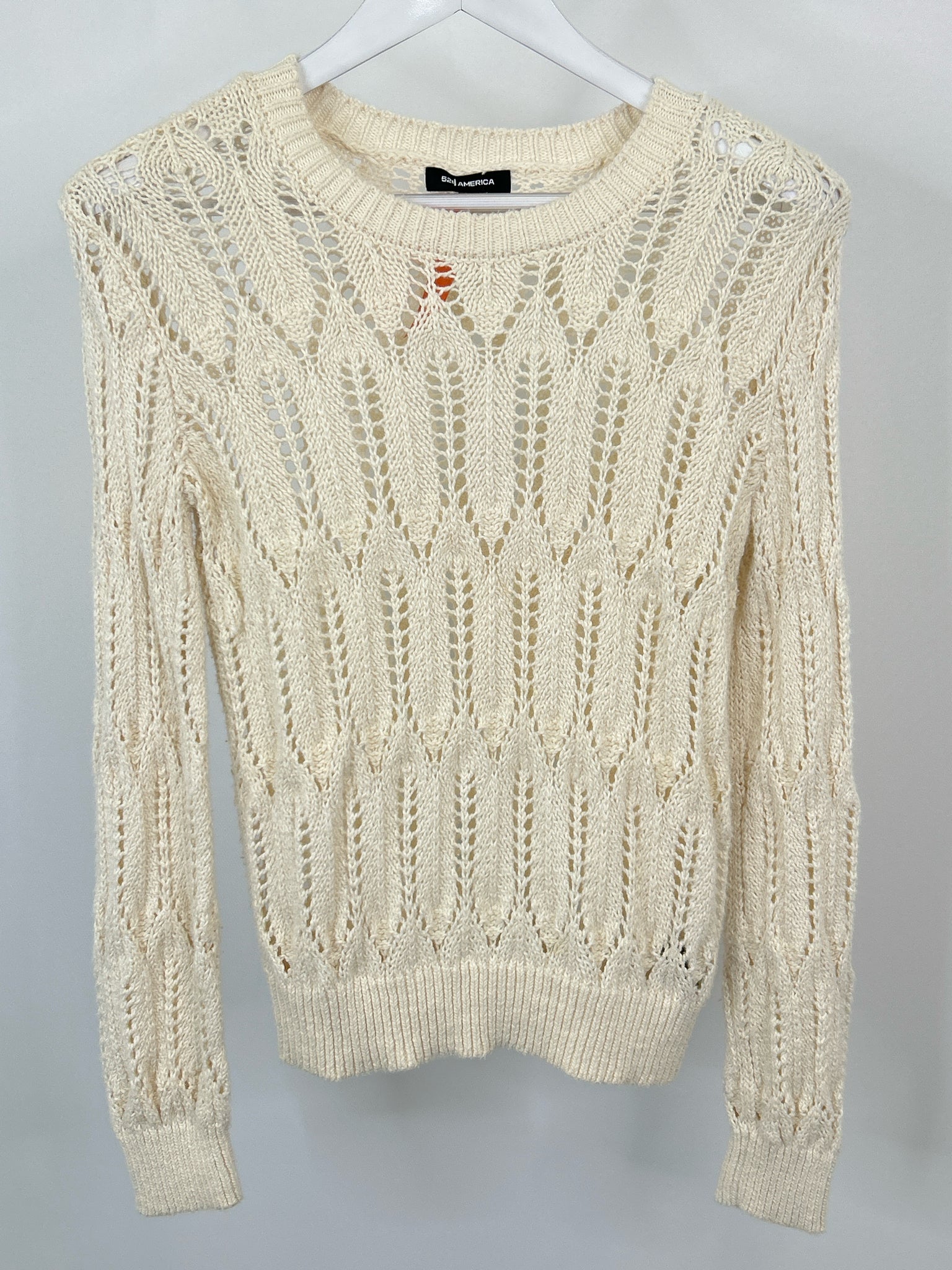 525 AMERICA Size XS Ivory Women Sweater