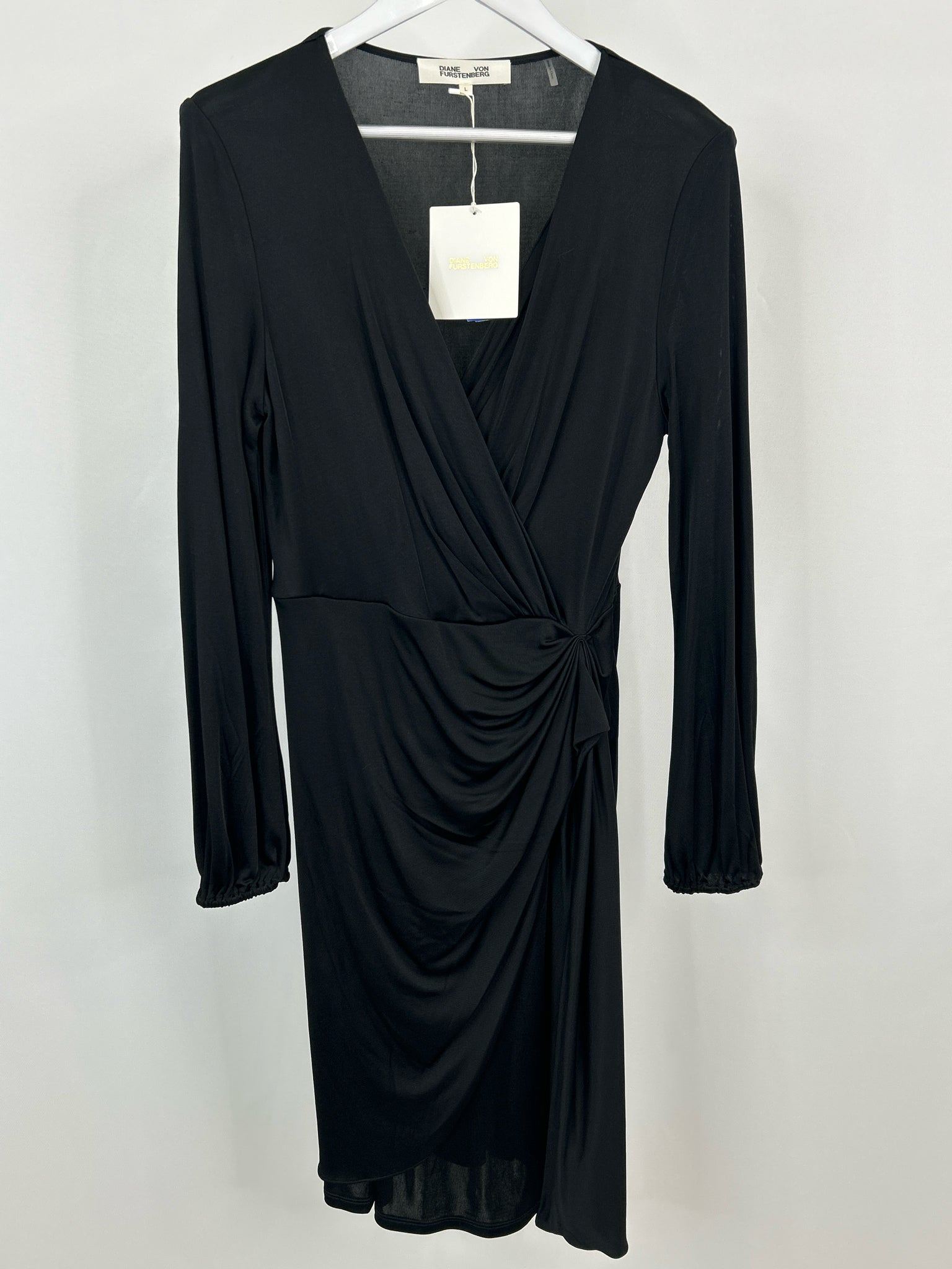 DIANE VON FURSTENBERG Size L Black Women Dress