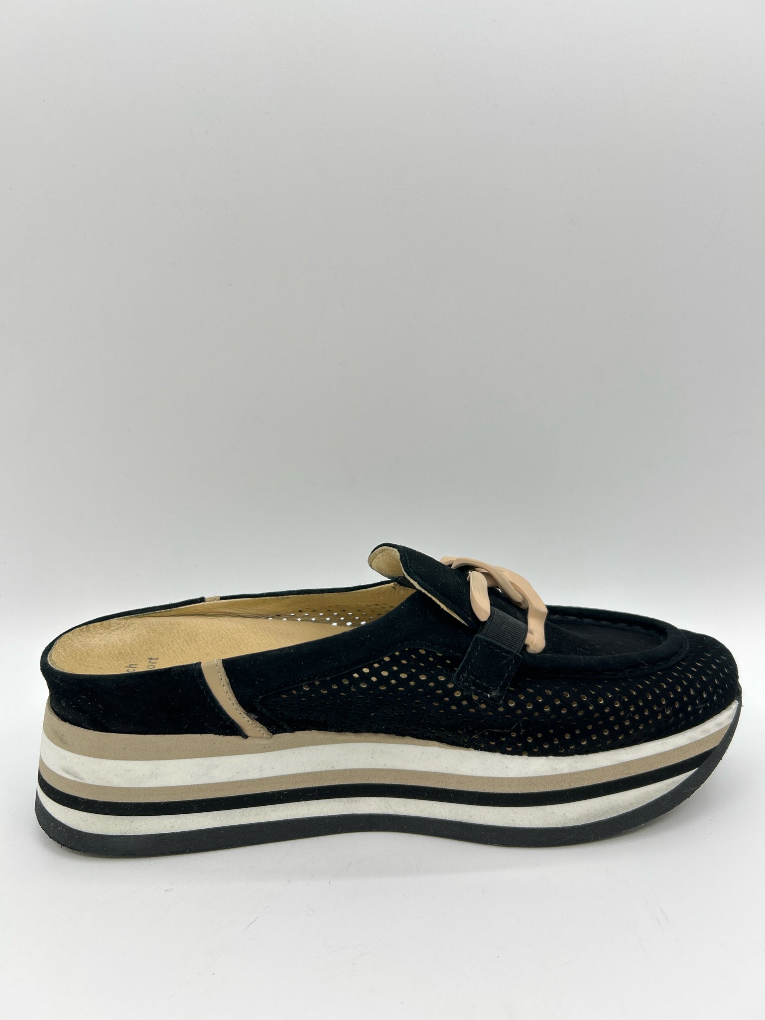 SOFTWAVES Size 39/9 Black Women Loafer