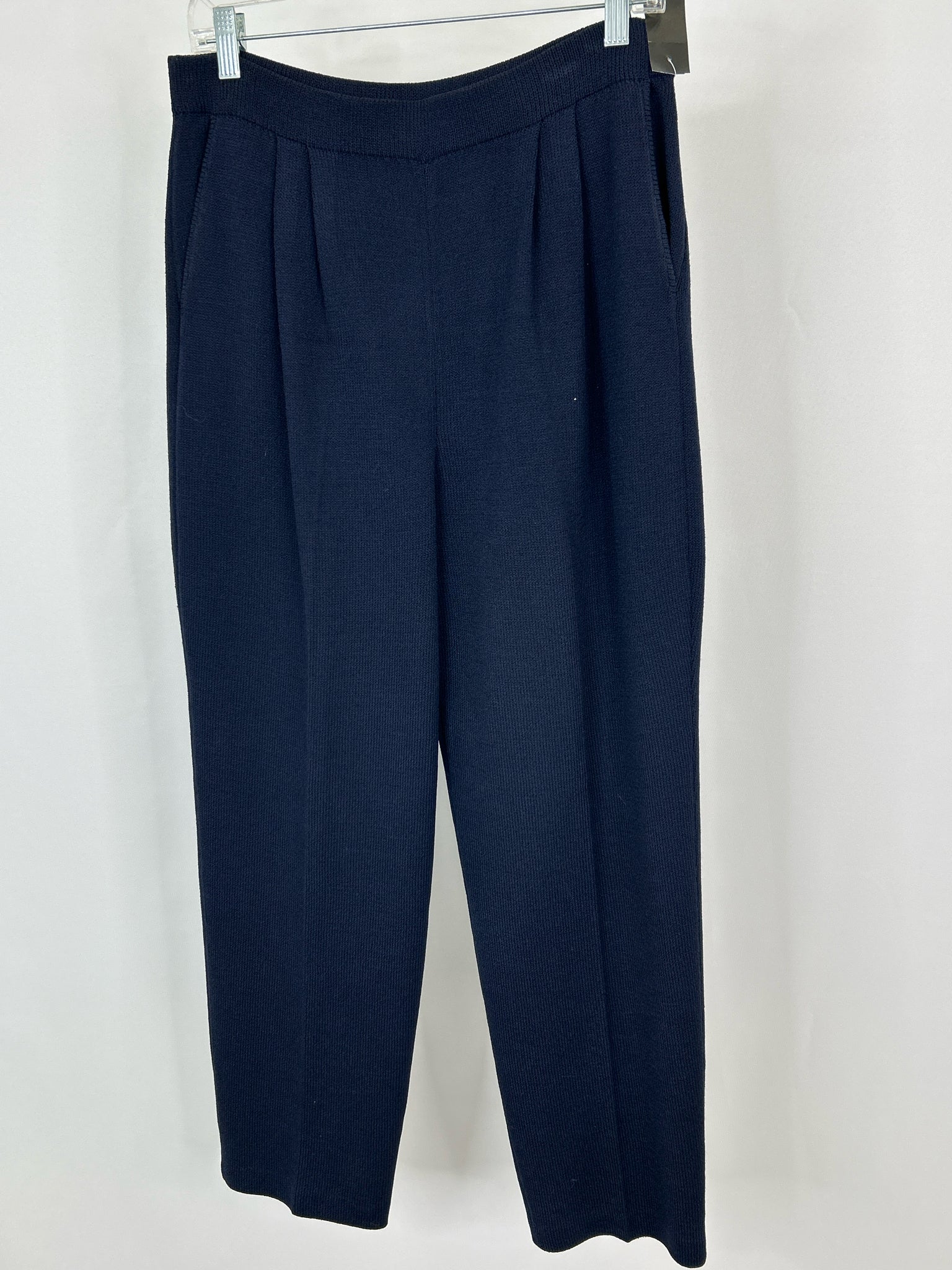 ST JOHN BASICS Size 8 Navy Women Pants