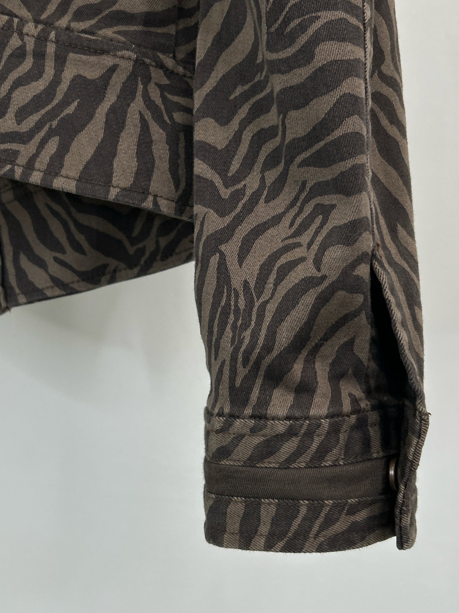 White House Black Market Size 14 Brown Print Women Jacket NWT