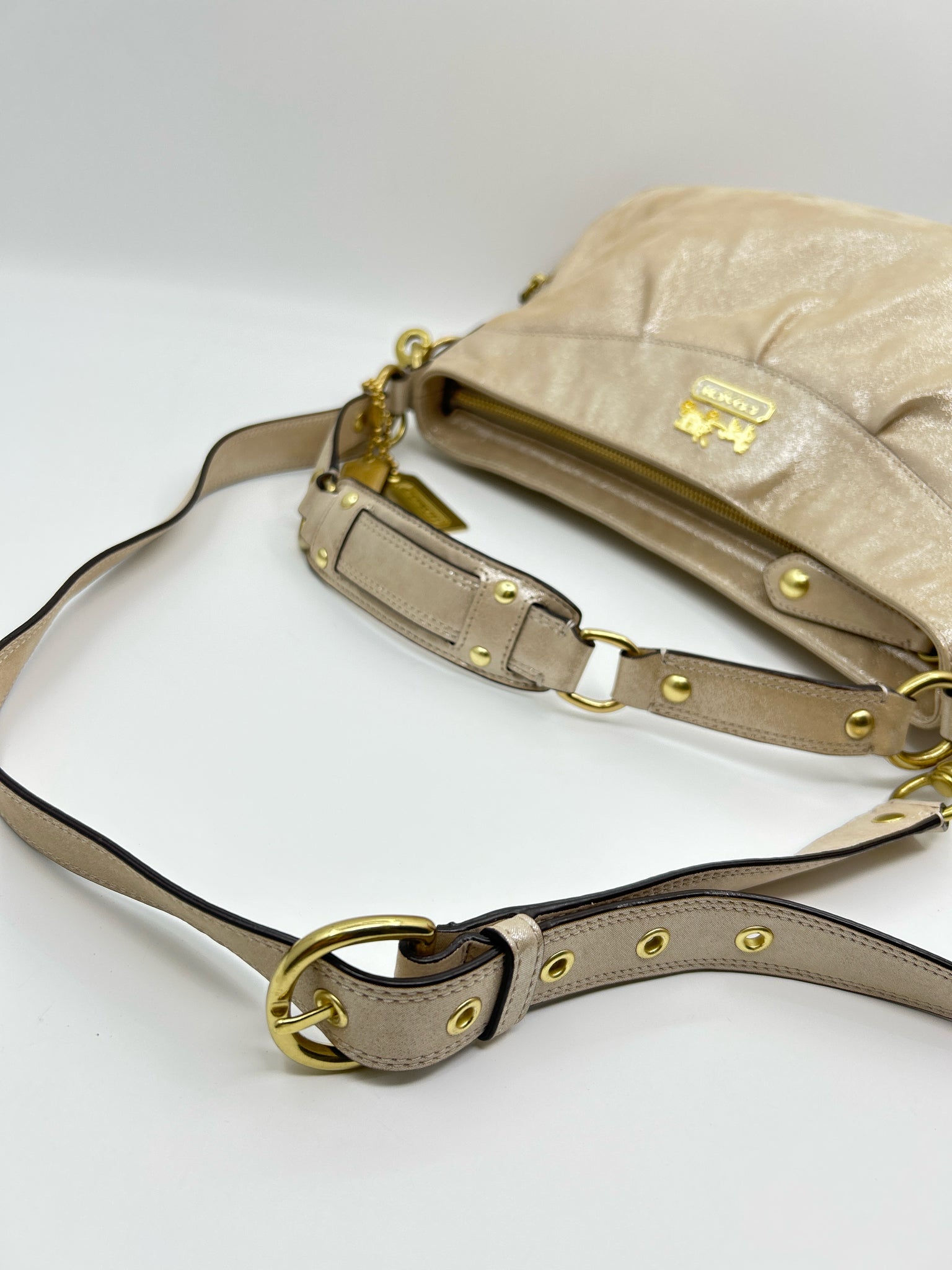 COACH METALLIC BEIGE Women Purse