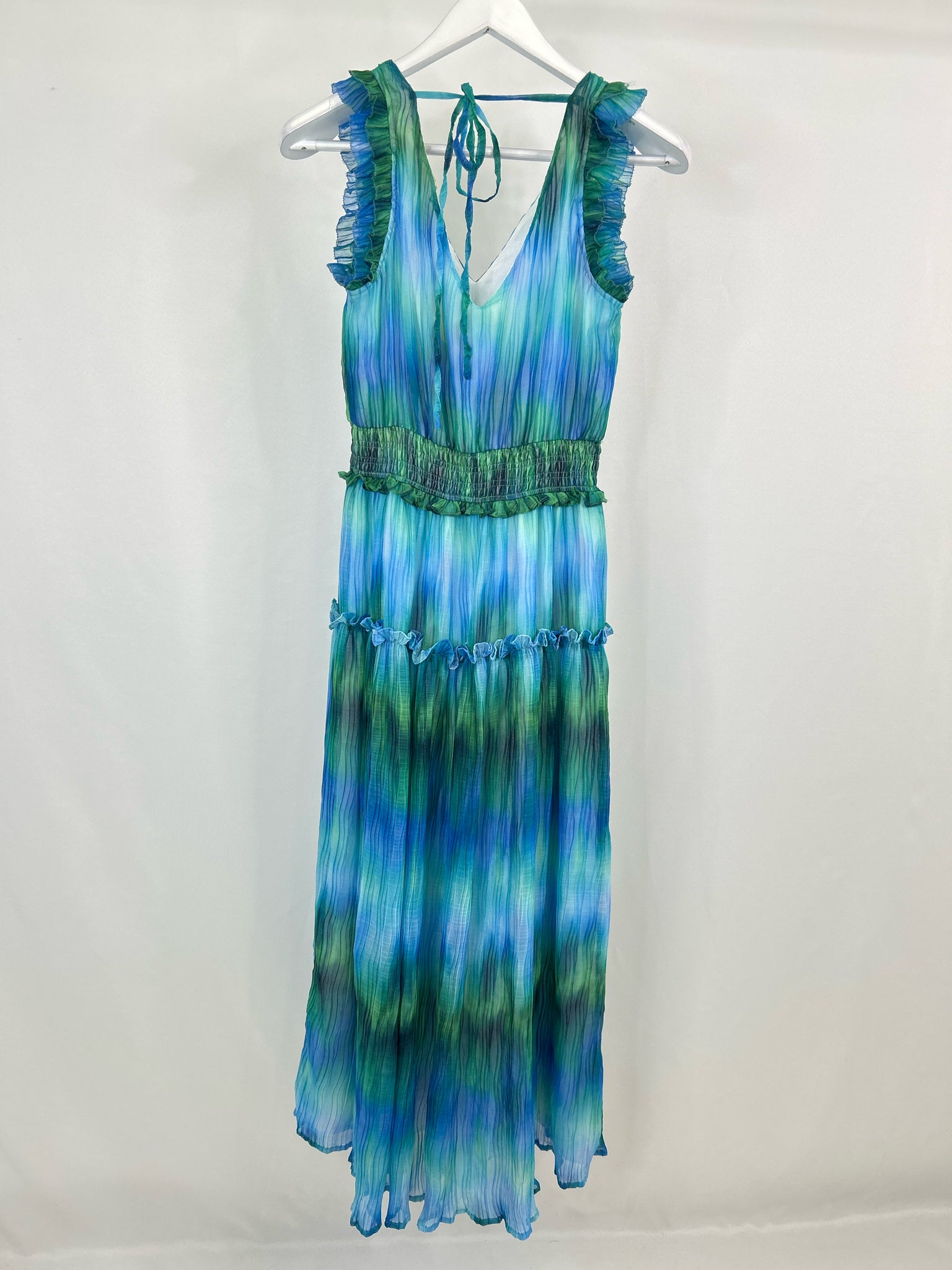 BEFORE YOU Size XS BLUE AND GREEN Women Dress