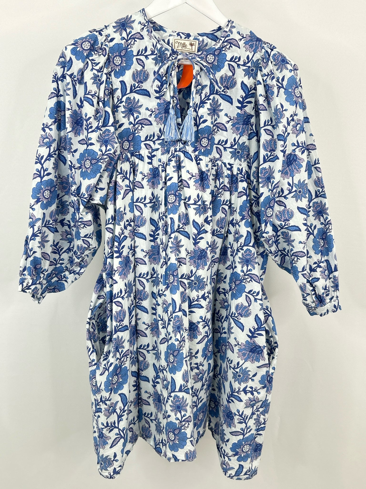 Mille Resort & Travel Size XL Blue Print Women Dress