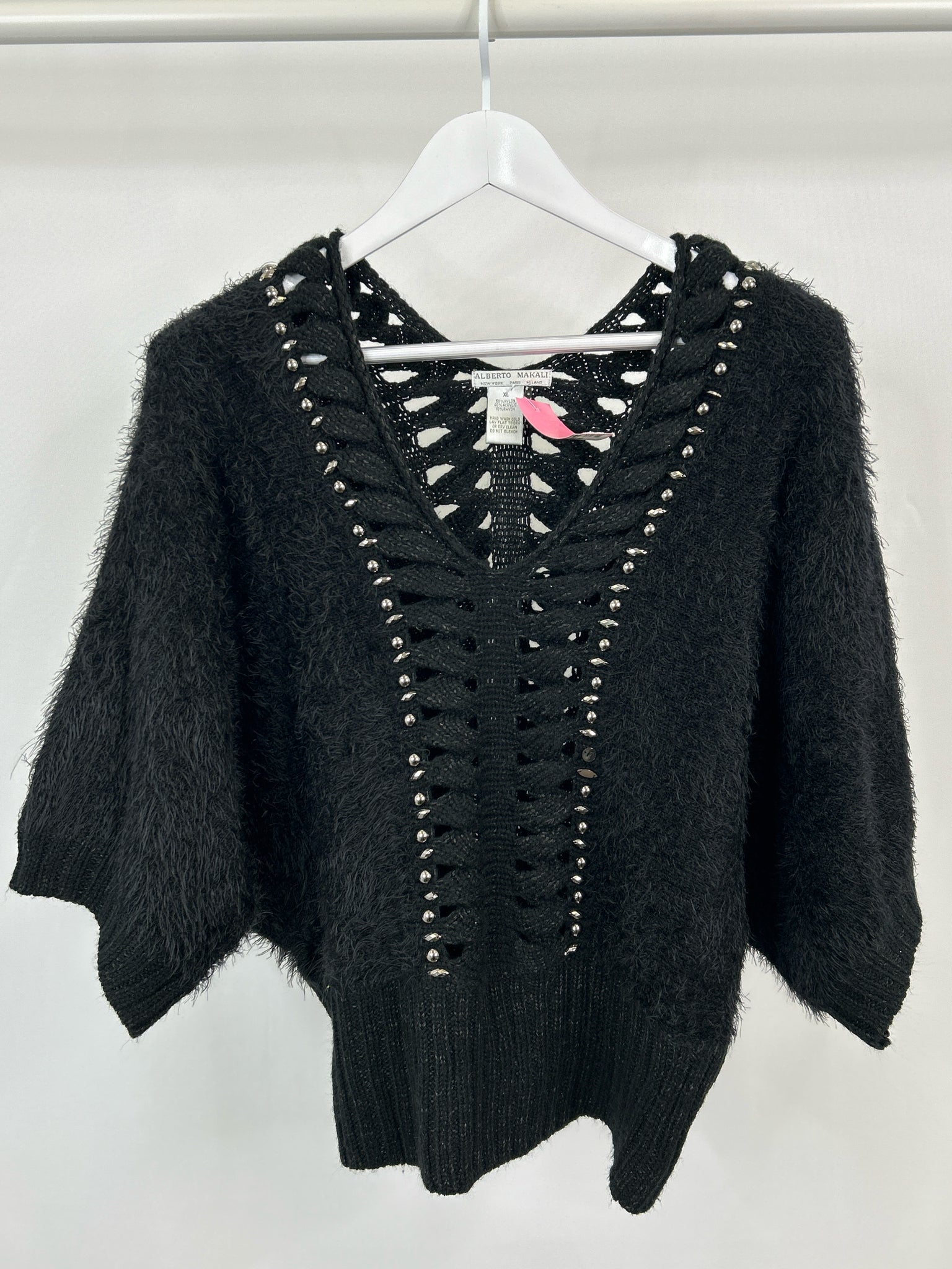 ALBERTO MAKALI Size XL Black Women Sweater