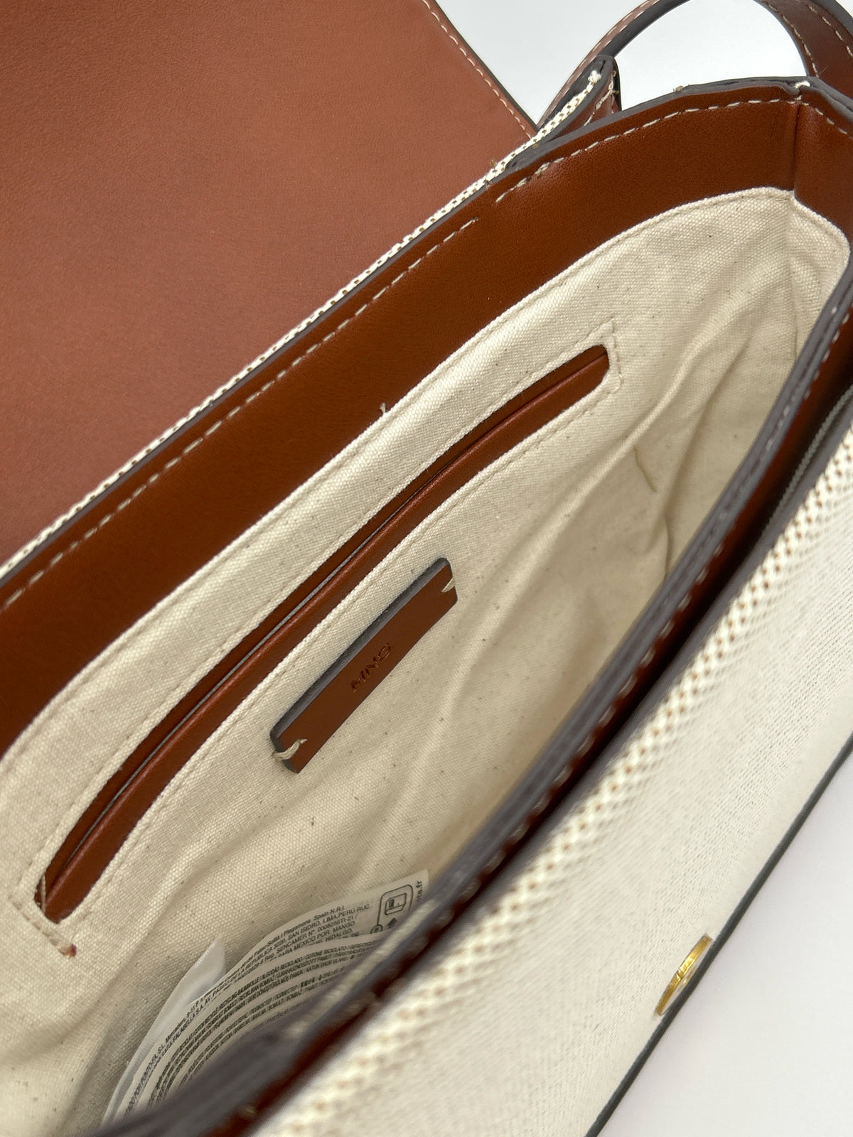 MNG Natural and Brown Women Purse