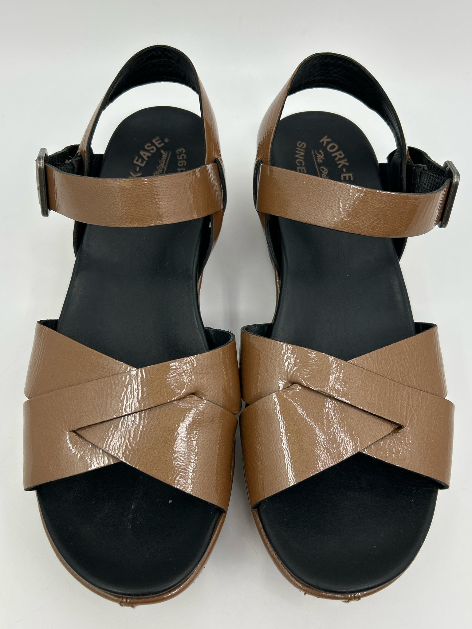 KORK EASE Size 9 Black & Brown Women Sandal