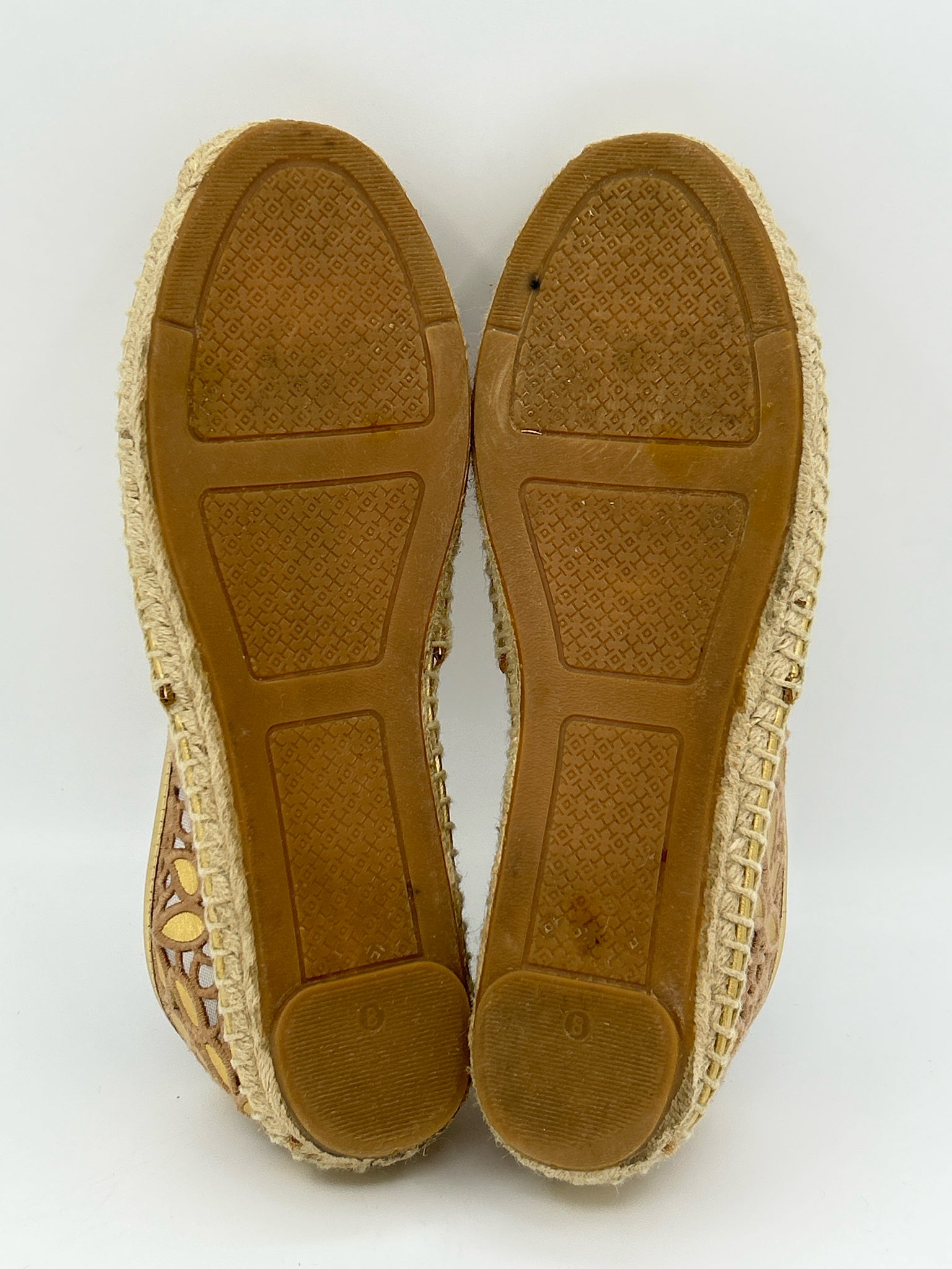 TORY BURCH Size 8 Gold Women Flats
