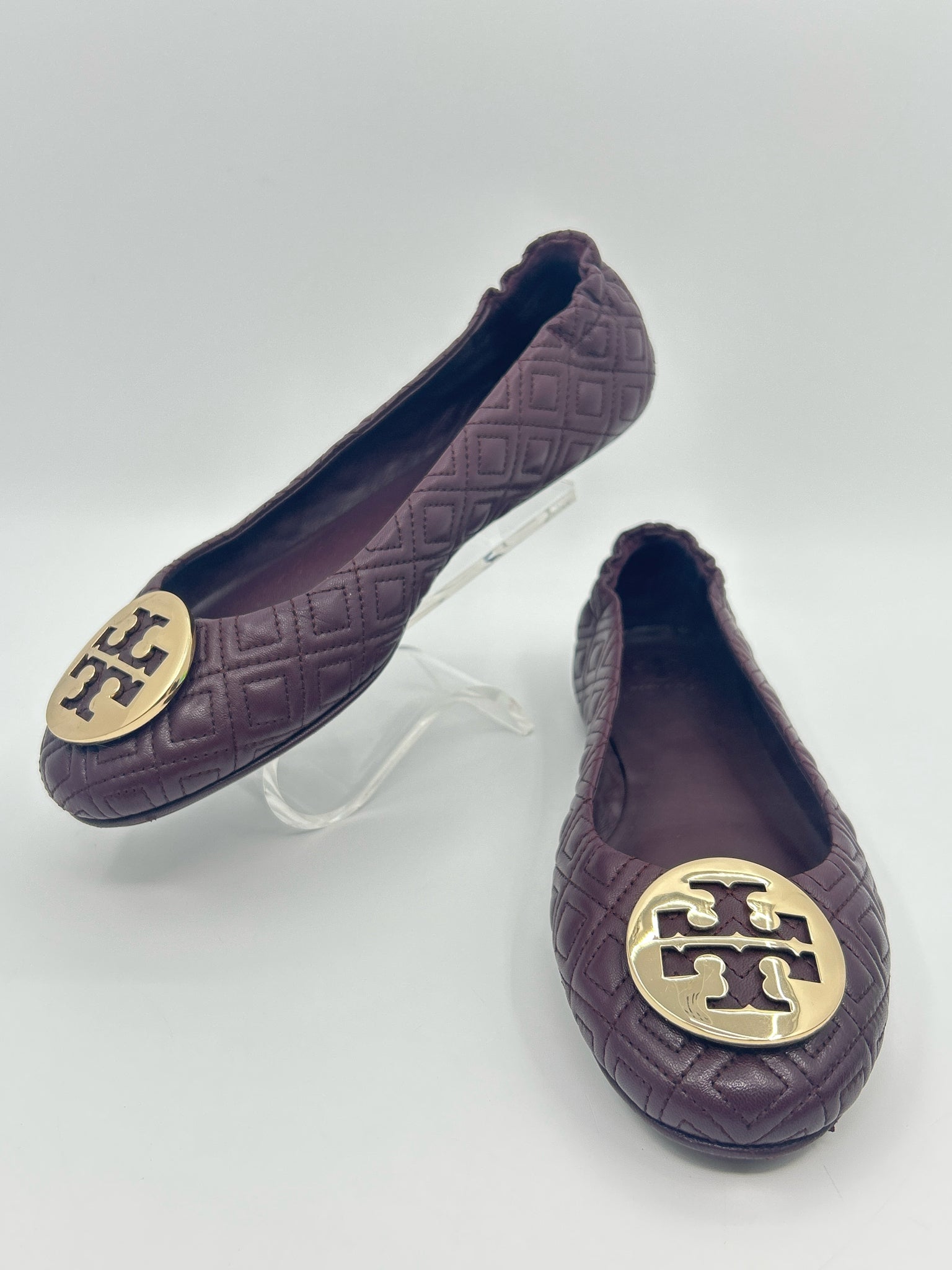 TORY BURCH Size 10M Merlot Women Flats