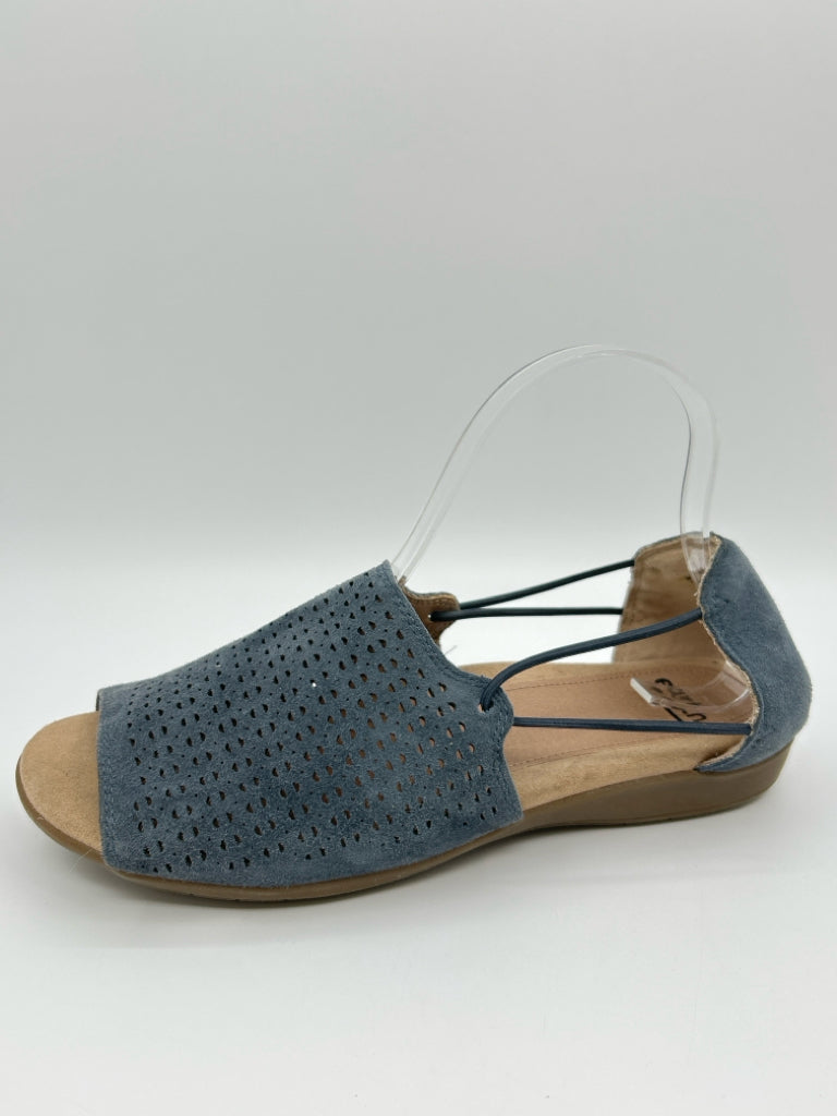 EARTH Size 8W Blue Women's Sandal
