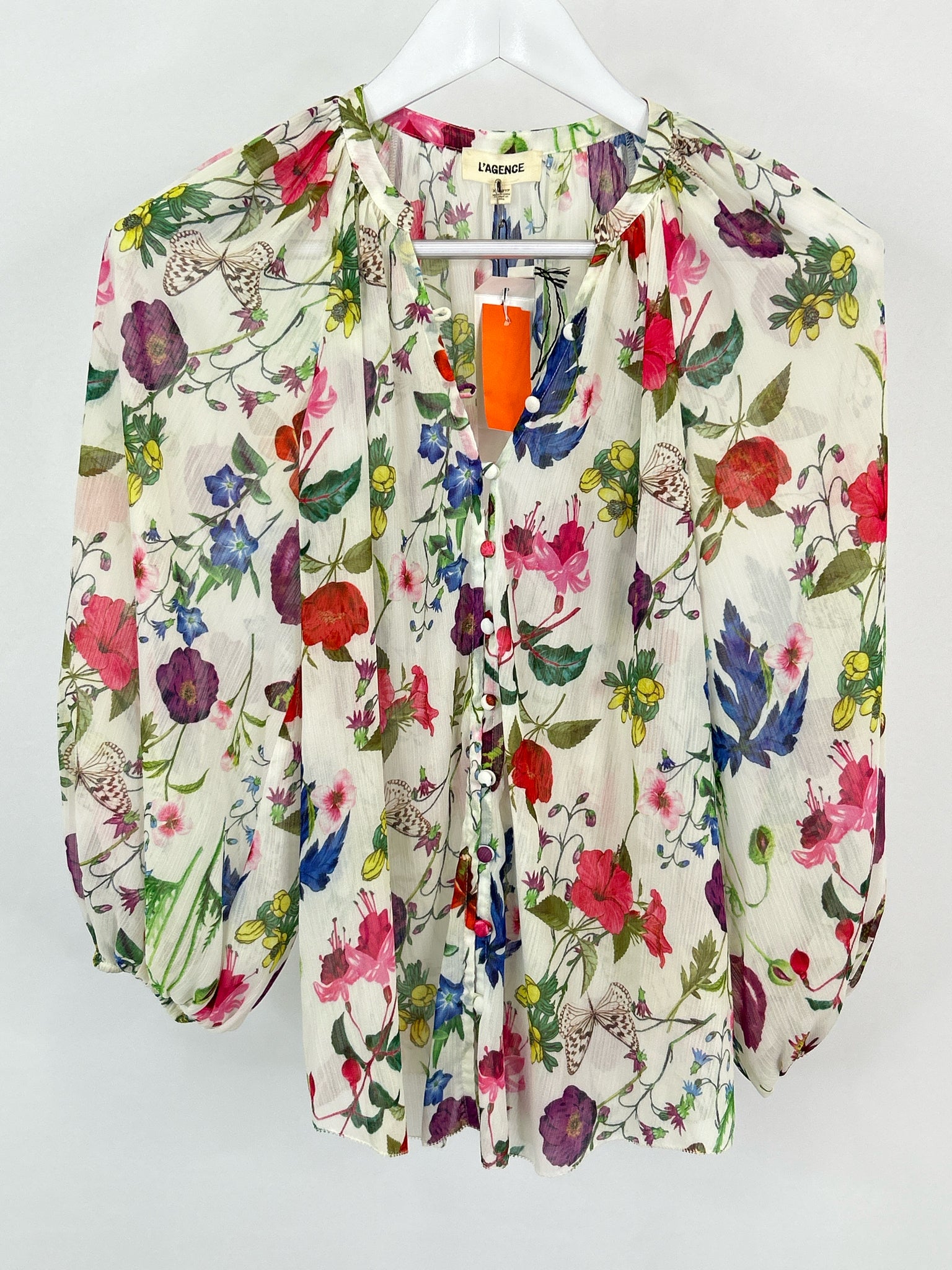 L'AGENCE Size XXS Multi-Color Women Blouse