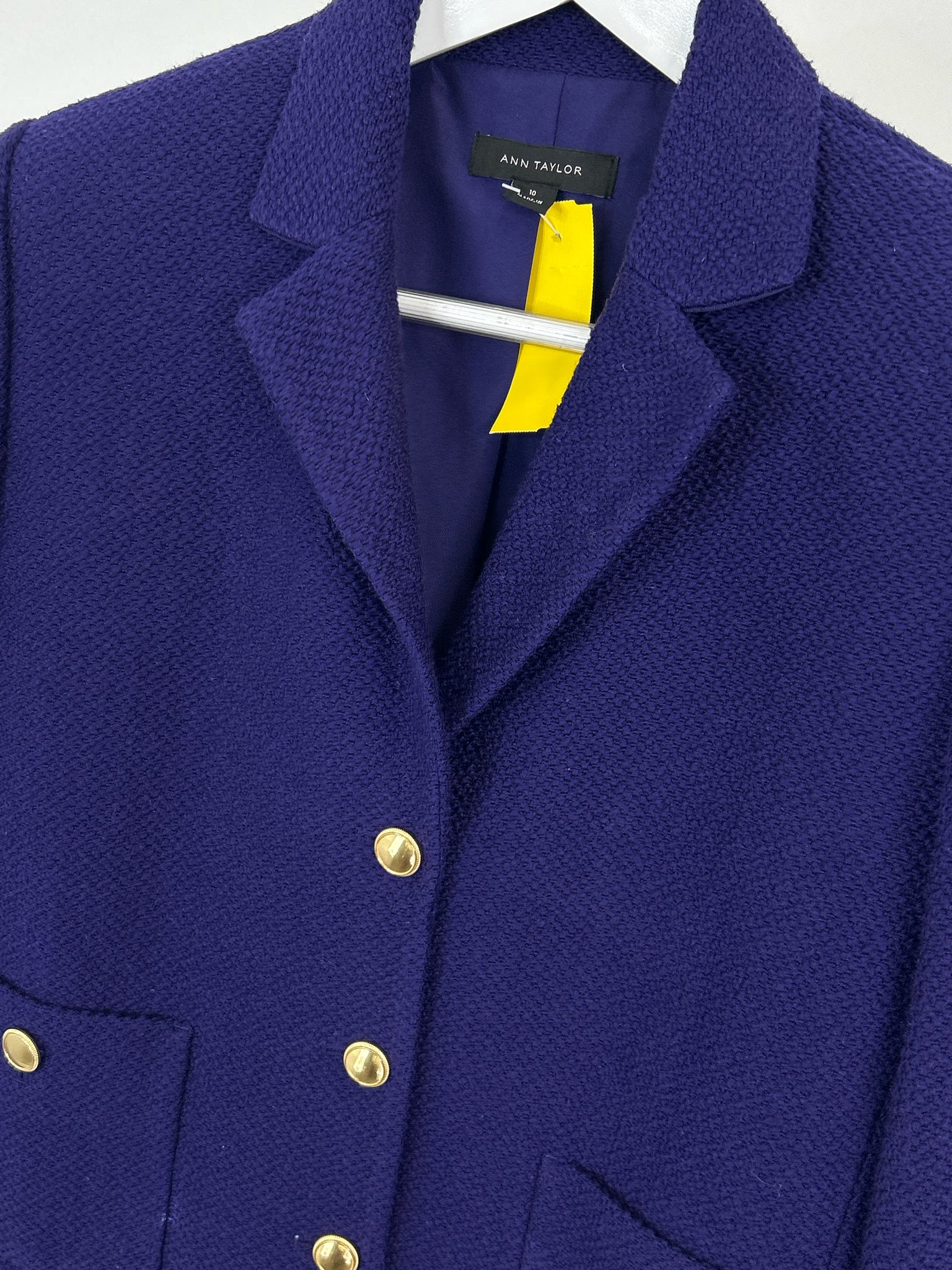 ANN TAYLOR Size 10 Purple Women Blazer