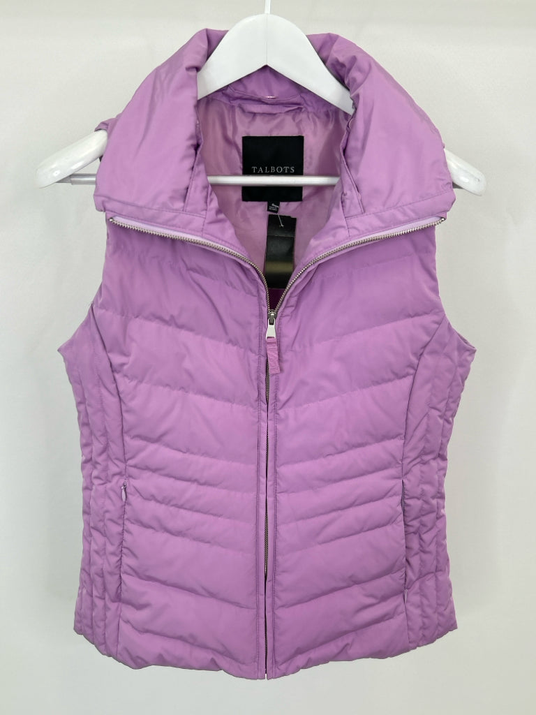 TALBOTS Women Size S Lilac Puffer Vest