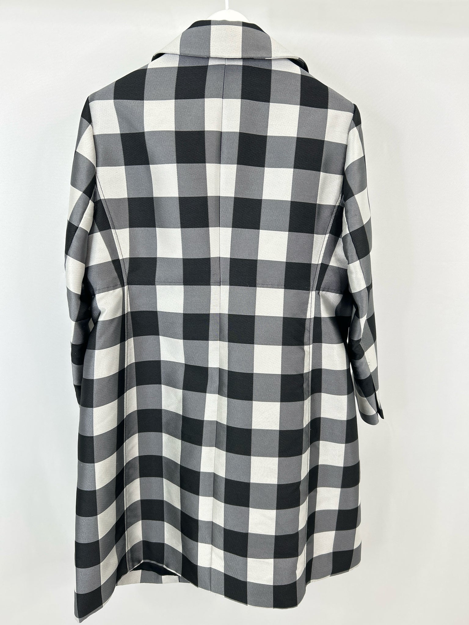 ANNE KLEIN Size XL Black and White Women Coat