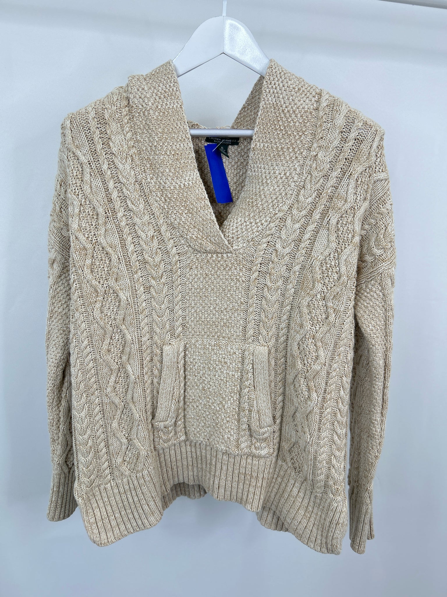 Lauren Ralph Lauren Size XL Beige Women Sweater