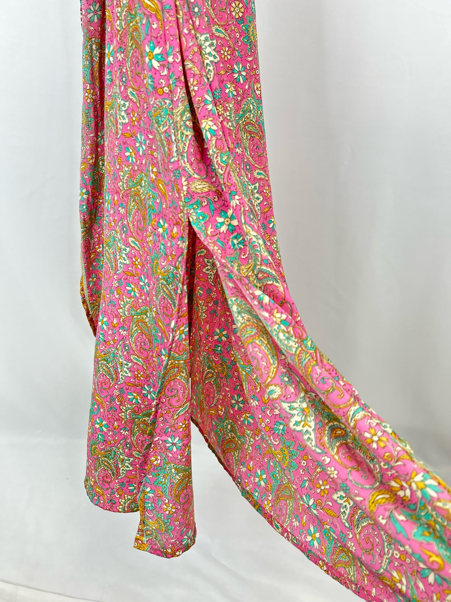 PURPLE QUEEN Size M Pink floral Women Dress