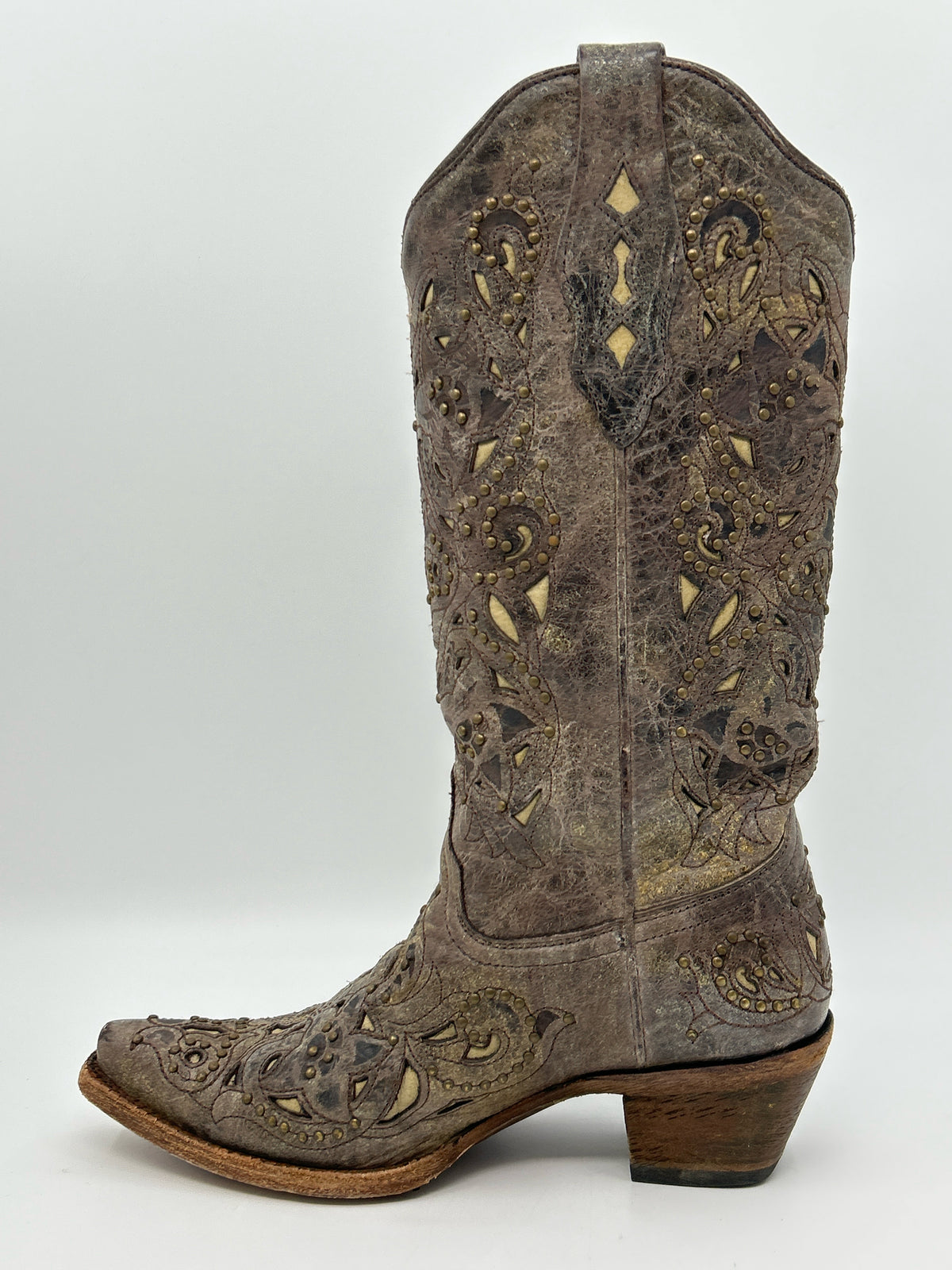 CORRAL Size 8.5M Taupe Women Boots
