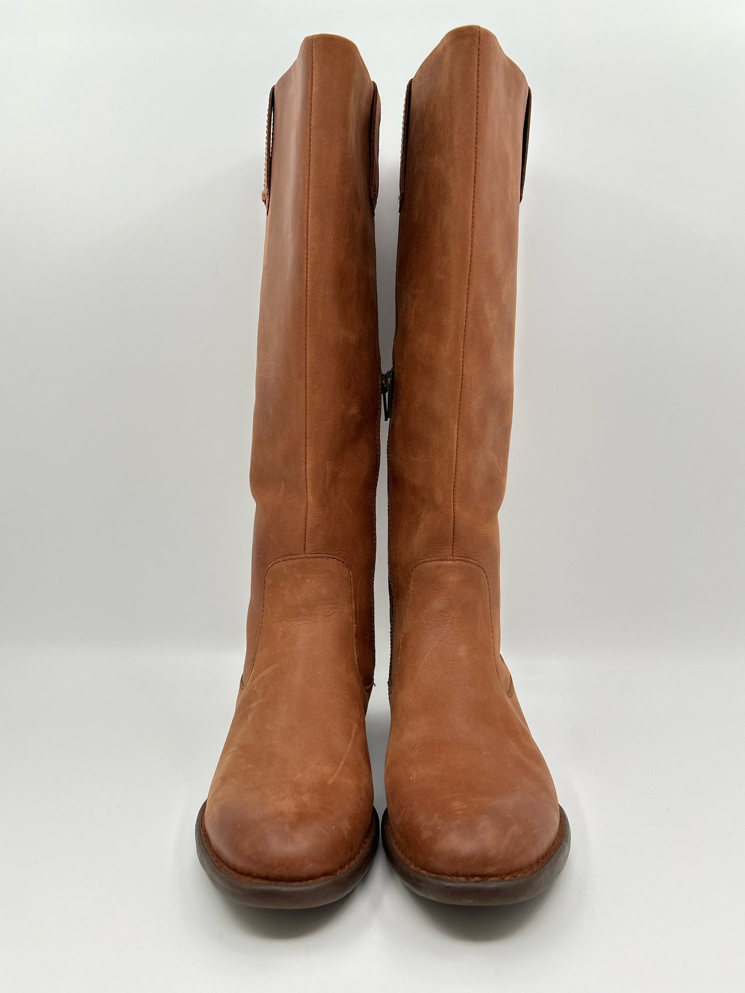 BORN Size 8.5 COGNAC Women Boots