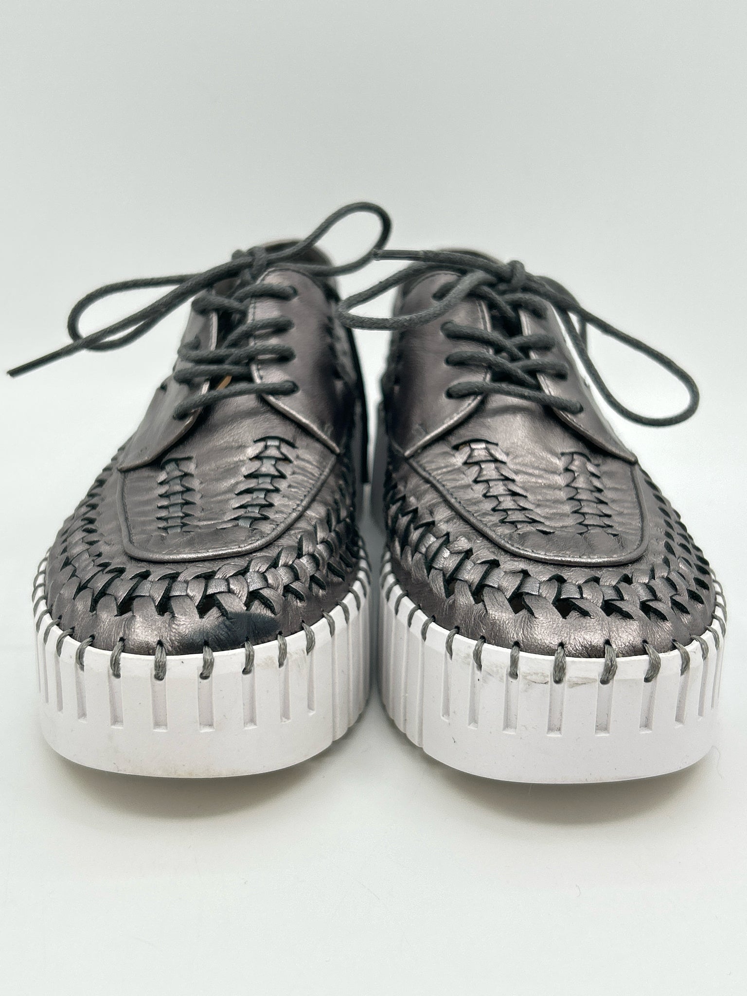 Silent D Size 7/7.5 Pewter Women Sneakers