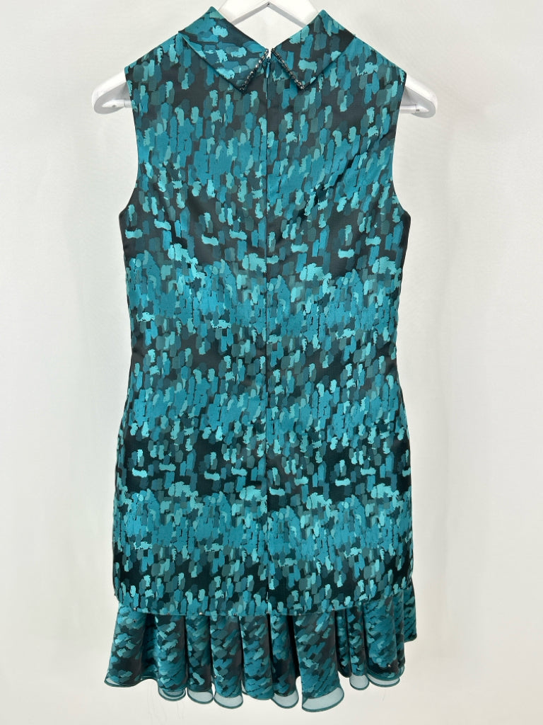 CAROL PERETZ Size 6 Teal Dress