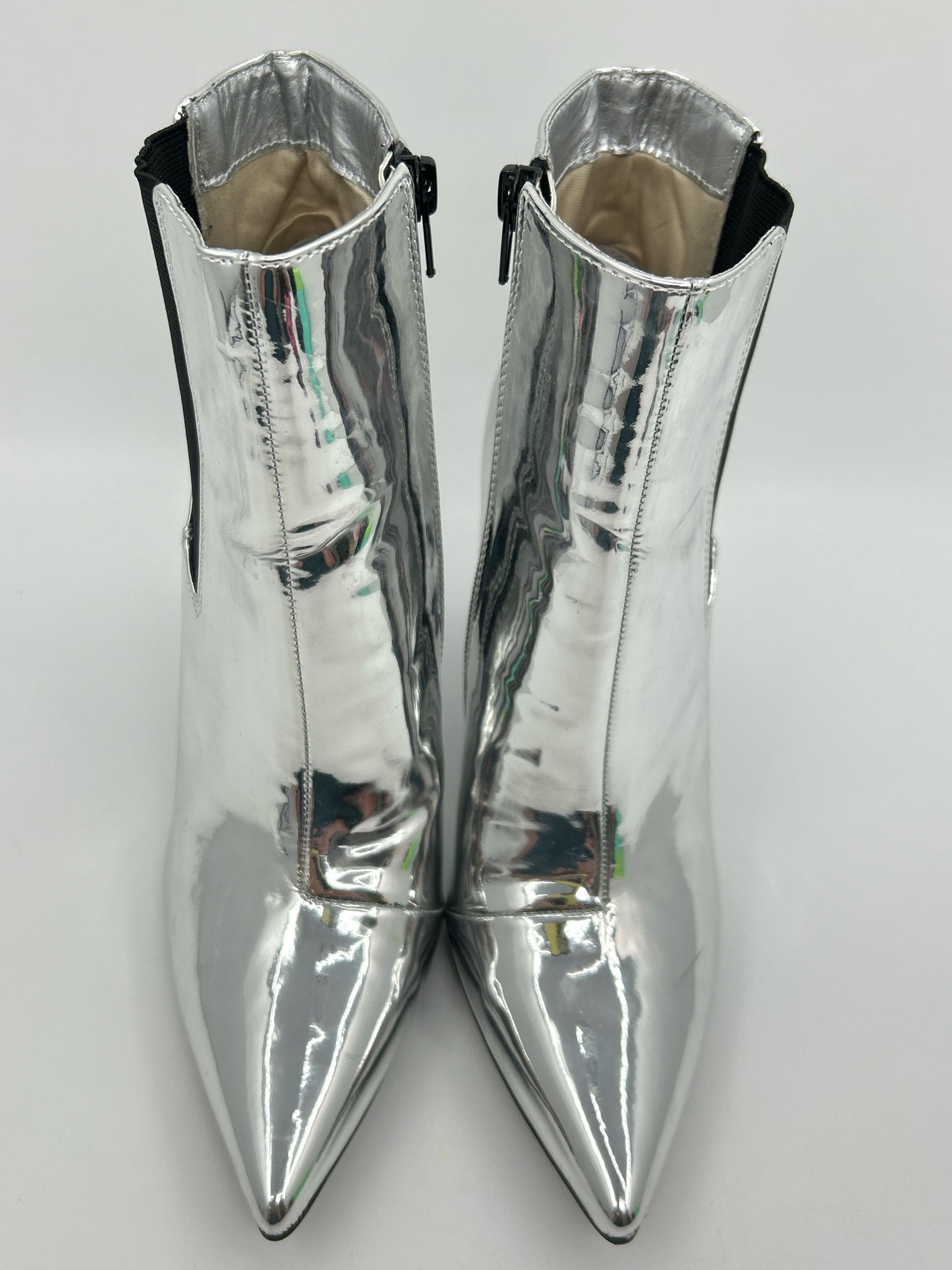 INC Size 8M Silver Women Booties