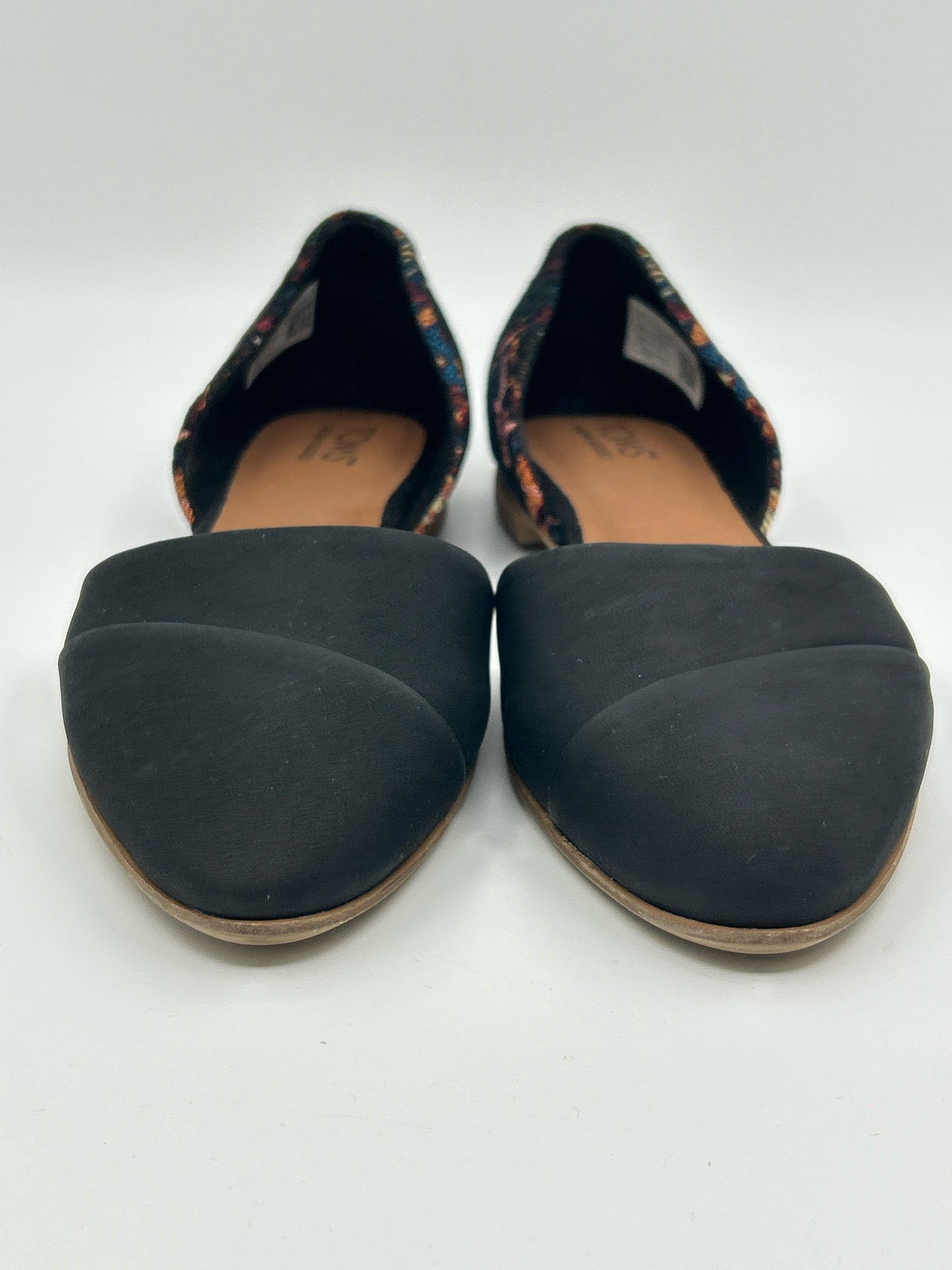 TOMS Size 9W Black Women Flats