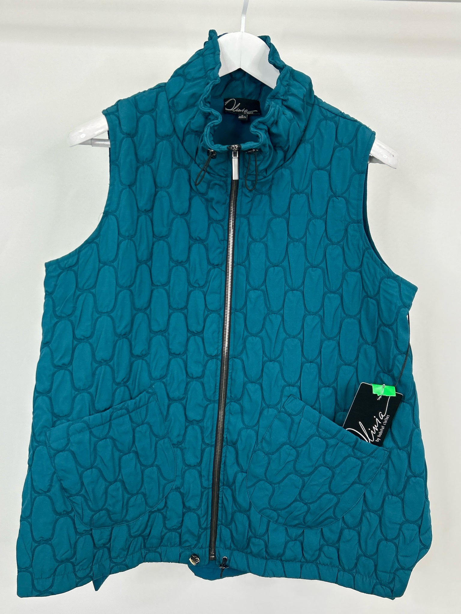 OLIVIA BY HABITAT CLOTHES Size S Teal Women Vest