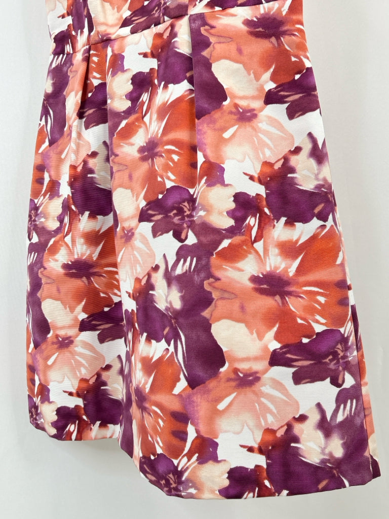 ANN TAYLOR LOFT Size 10 Coral Print Women's Dress