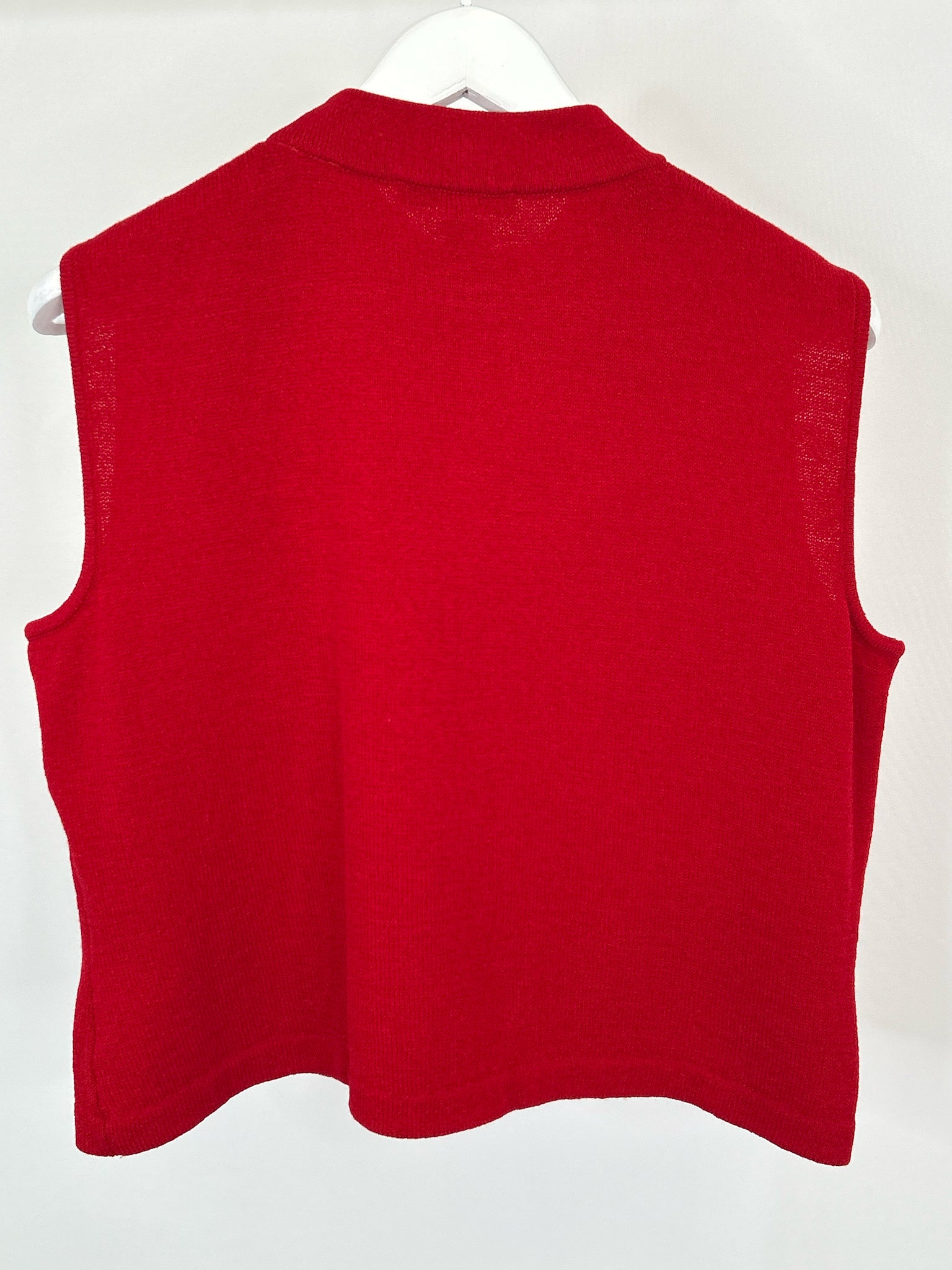 ST JOHN Size L Red Women Sweater