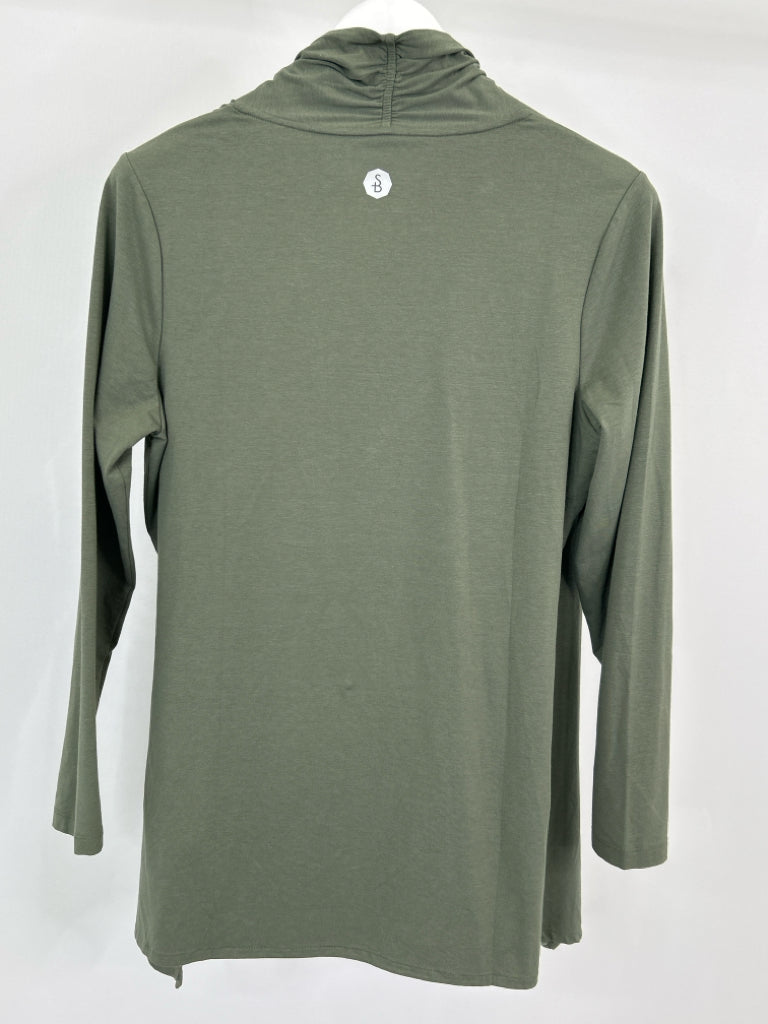 SOLBARI Size S/M OLIVE GREEN Women's Top