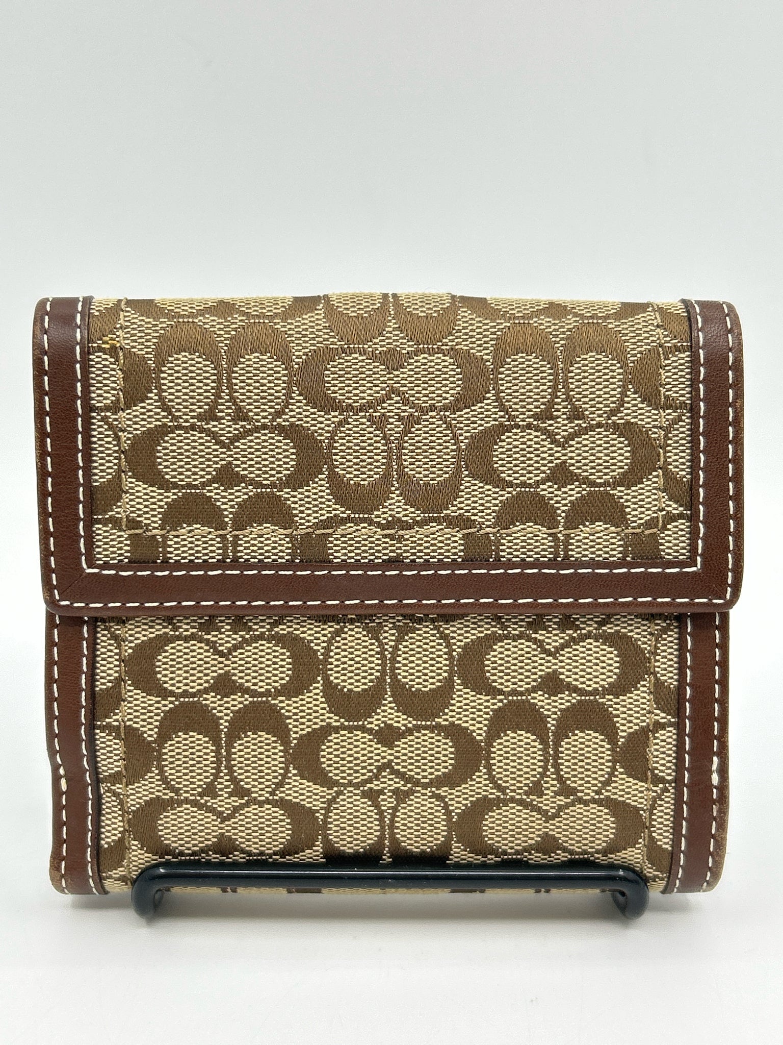 COACH Brown Print Women Wallet