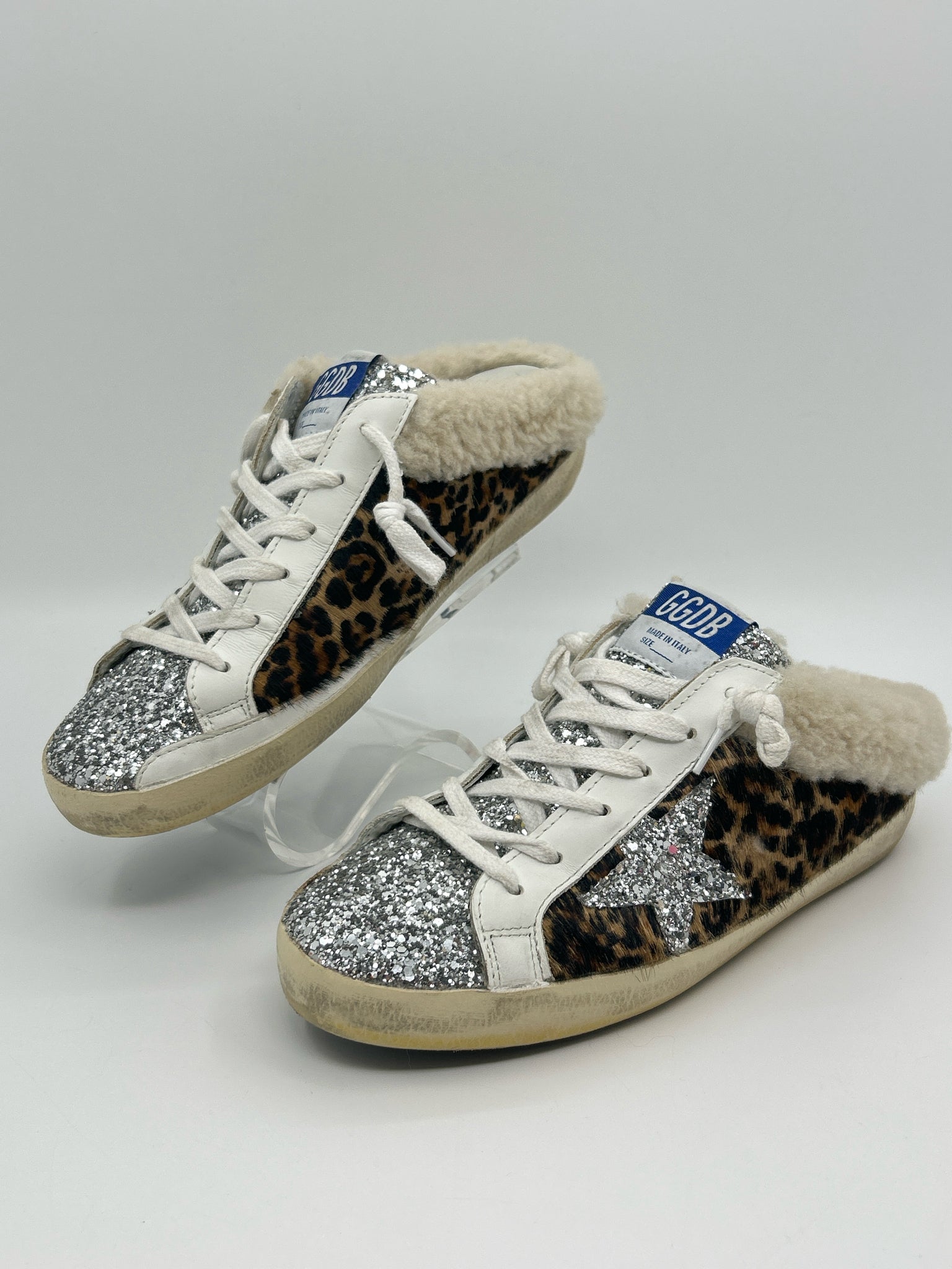 GOLDEN GOOSE Size 8 Brown and Black Women Sneakers