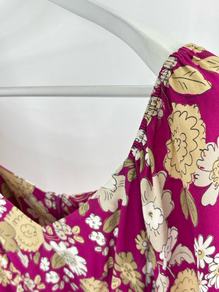 TYLER BOE Size S MAGENTA PRINT Women's Dress