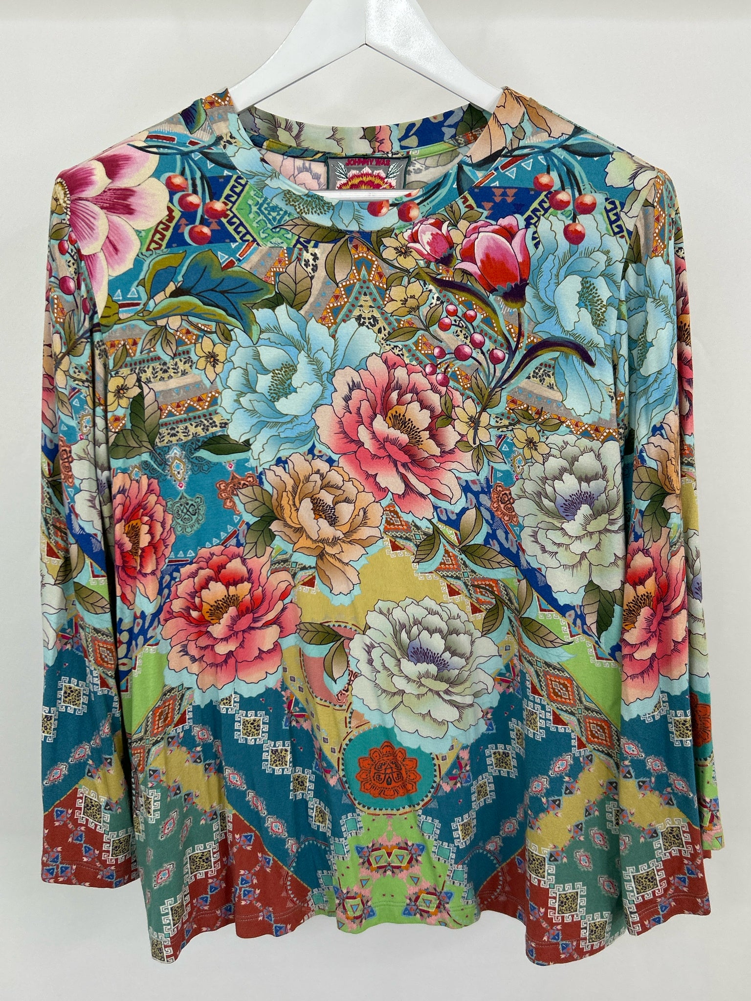 JOHNNY WAS Size M Multi-Color Women Top