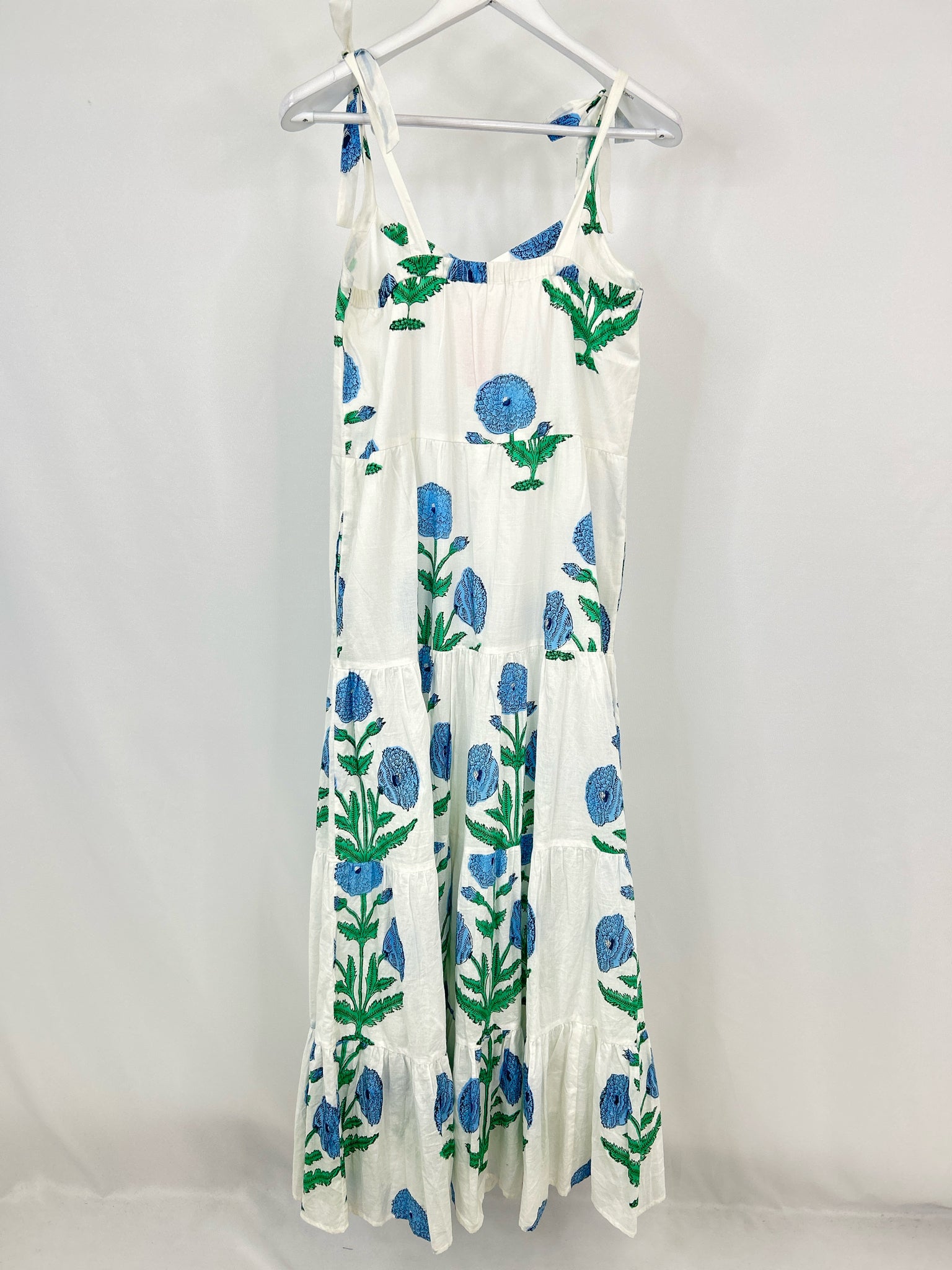 BEAU & RO Size M WHITE & BLUE Women Dress