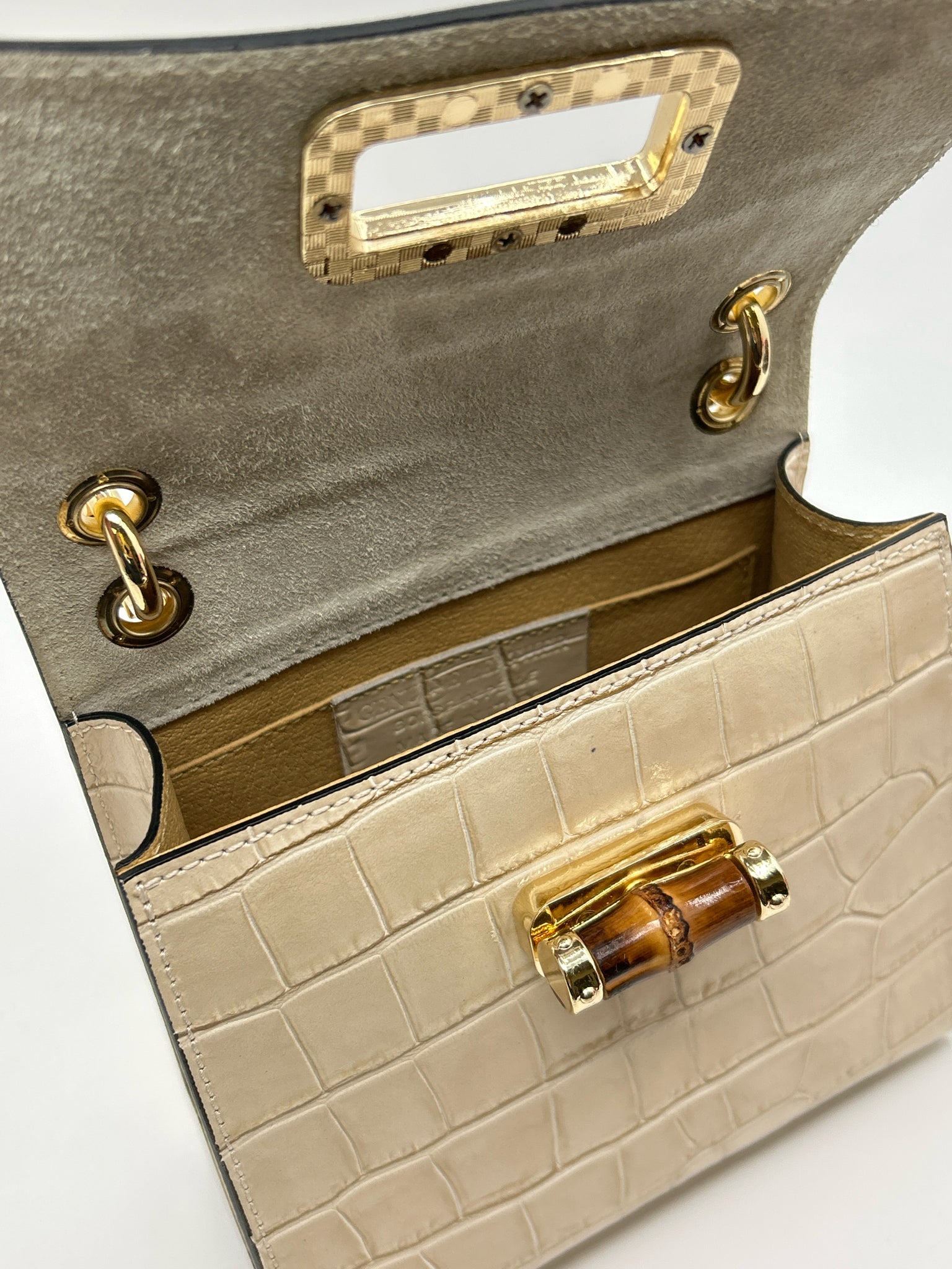 MADE IN ITALY Beige Women Purse