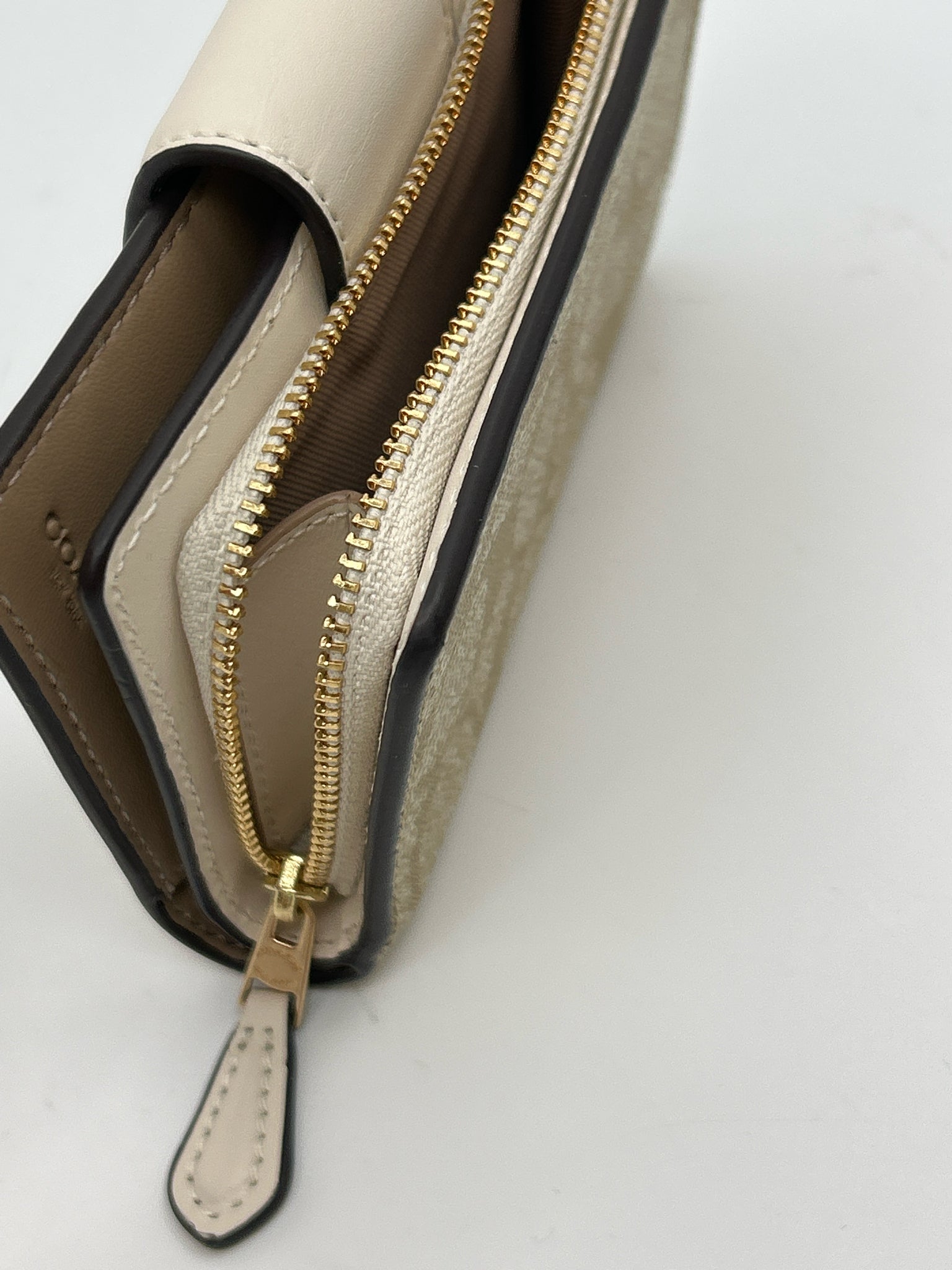 COACH Beige Print Women Wallet