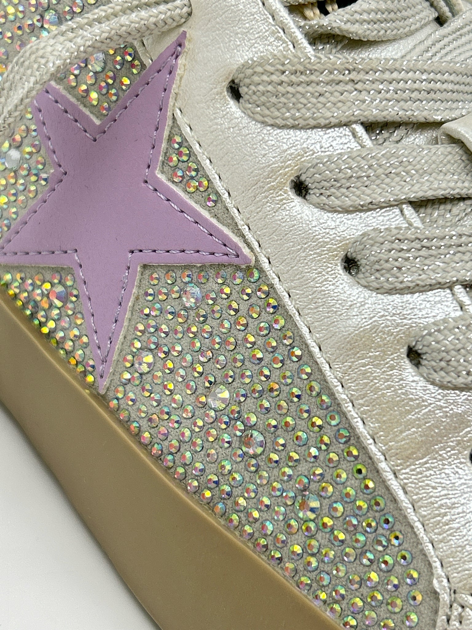 SHU SHOP Size 6.5 Silver Metallic Women Sneakers