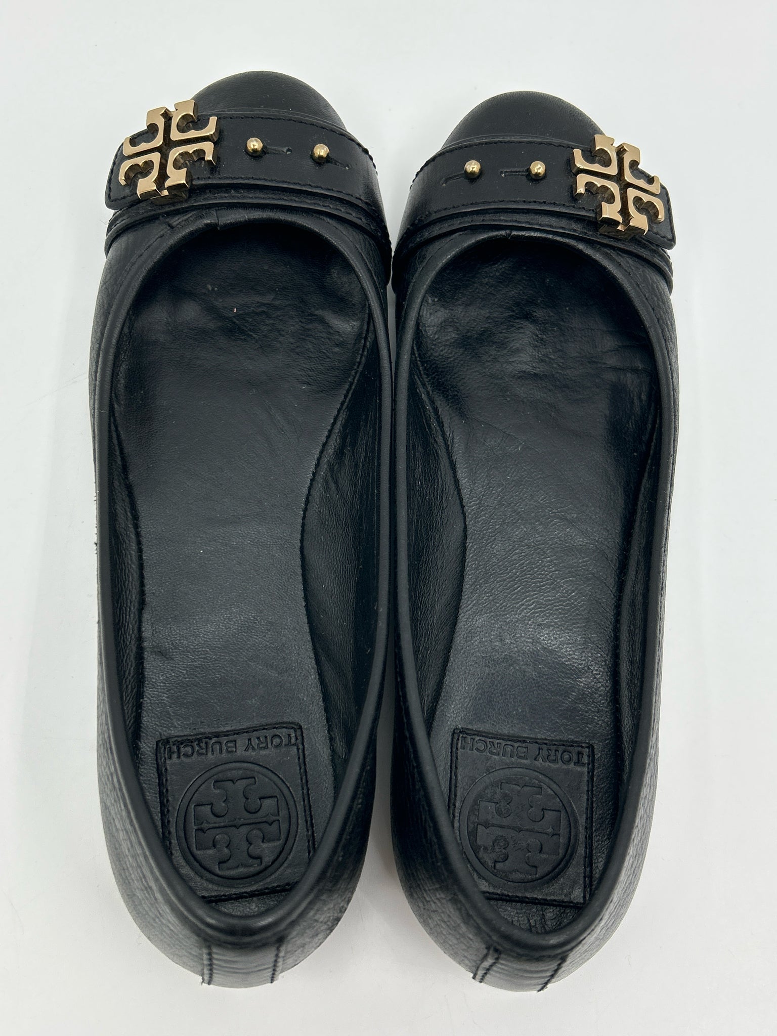 TORY BURCH Size 7.5M Black Women Flats