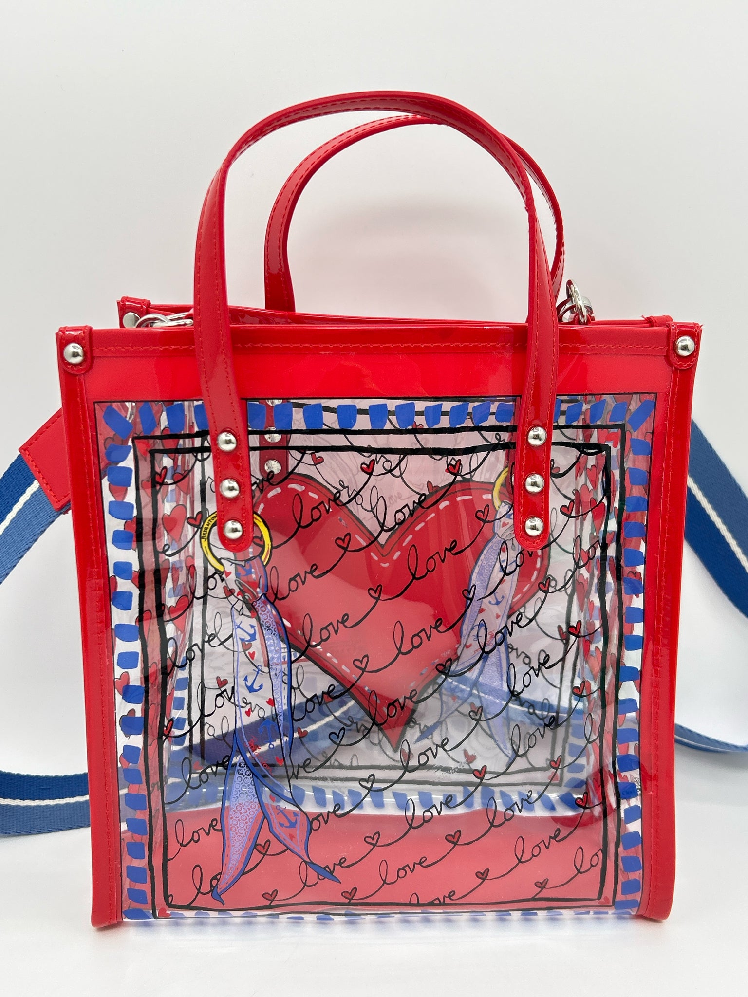 BRIGHTON Red and Blue Women Tote