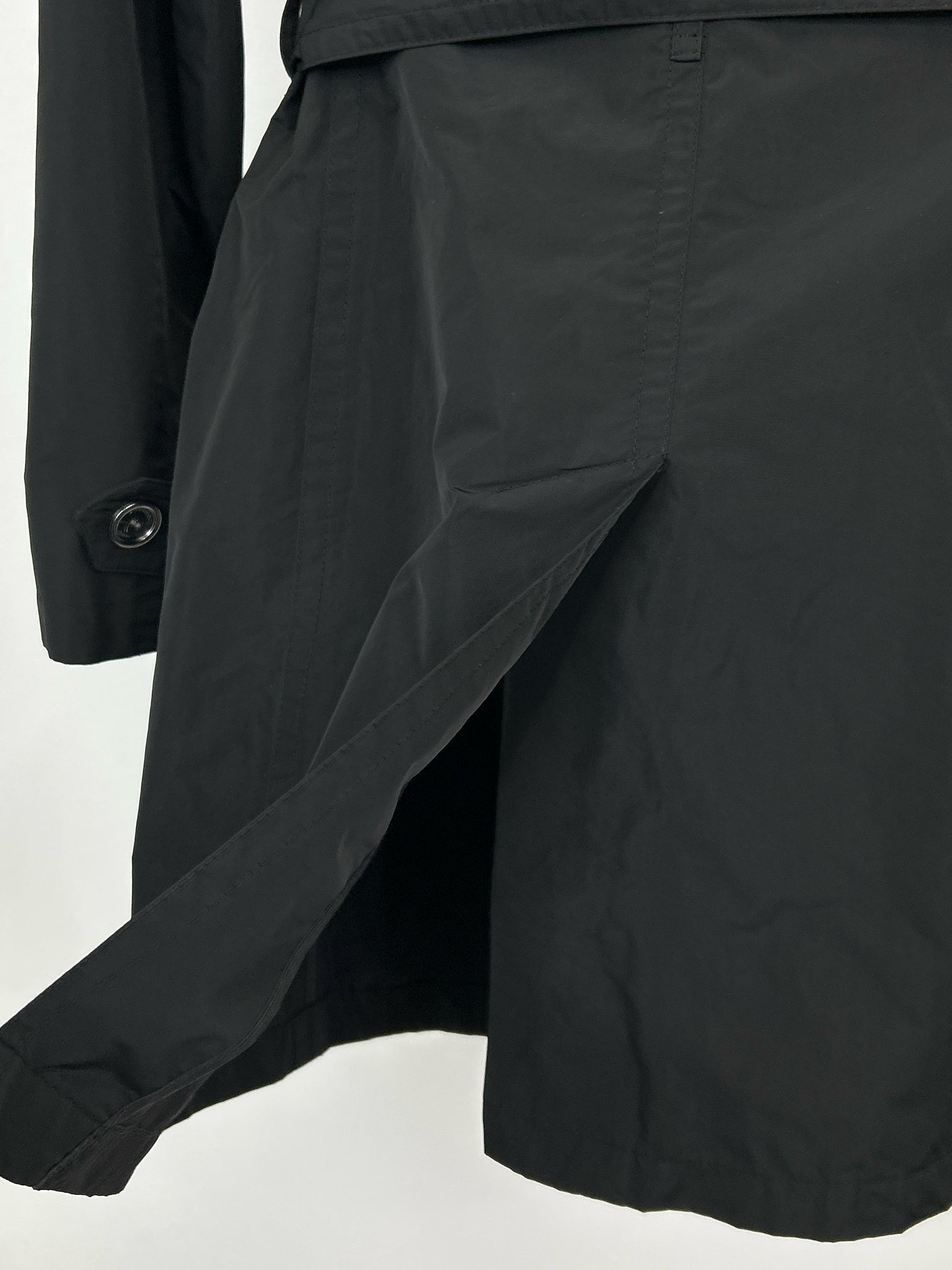BURBERRY BRIT Size 6 Black Women Trench Coat