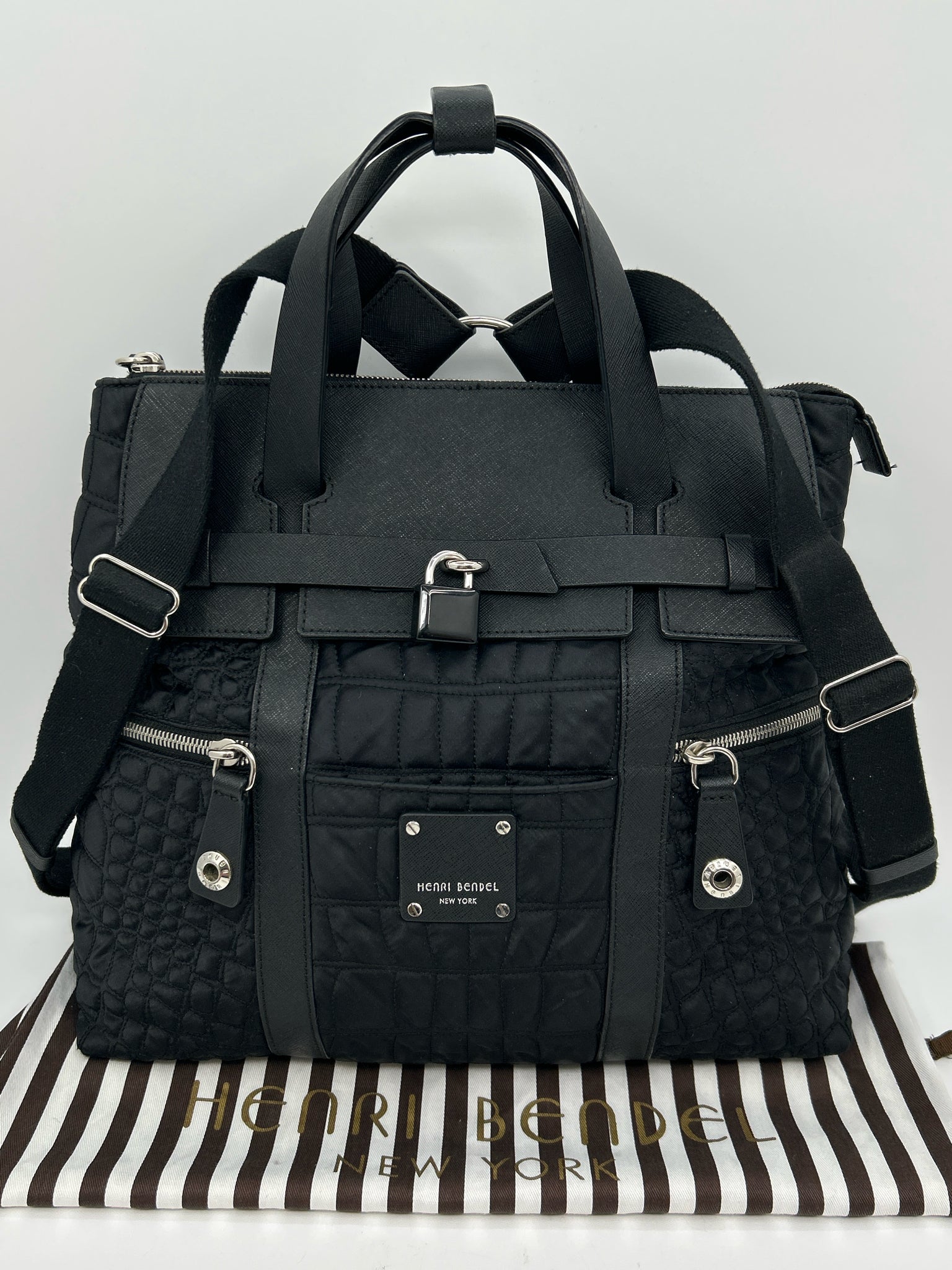 HENRI BENDEL Black Women Backpack