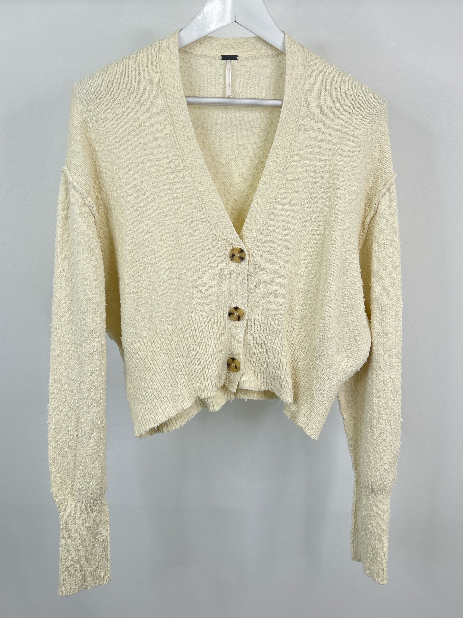 FREE PEOPLE Size XS Cream Women Cardigan